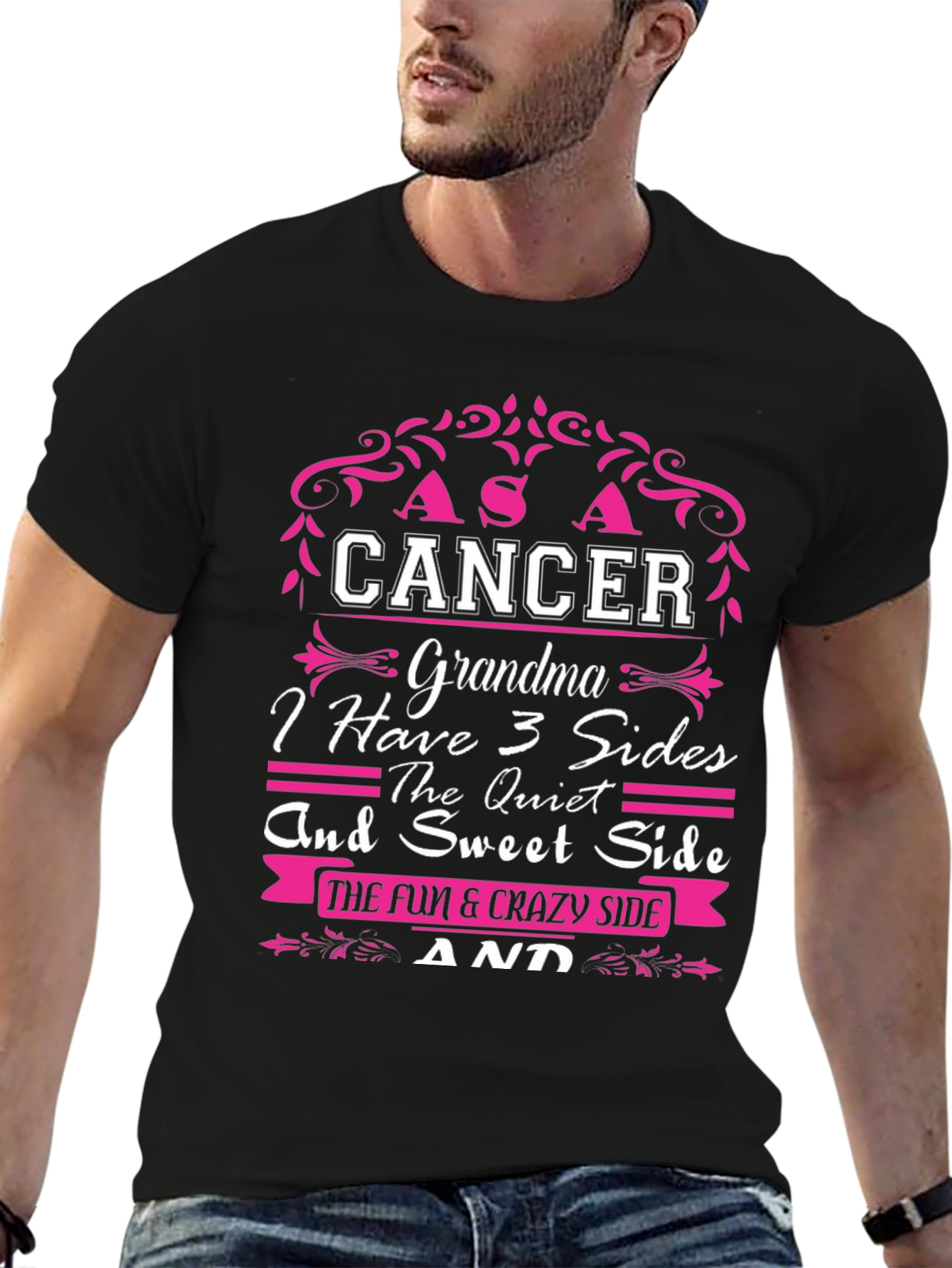 Cancer Grandma T-Shirt - 3 Sides