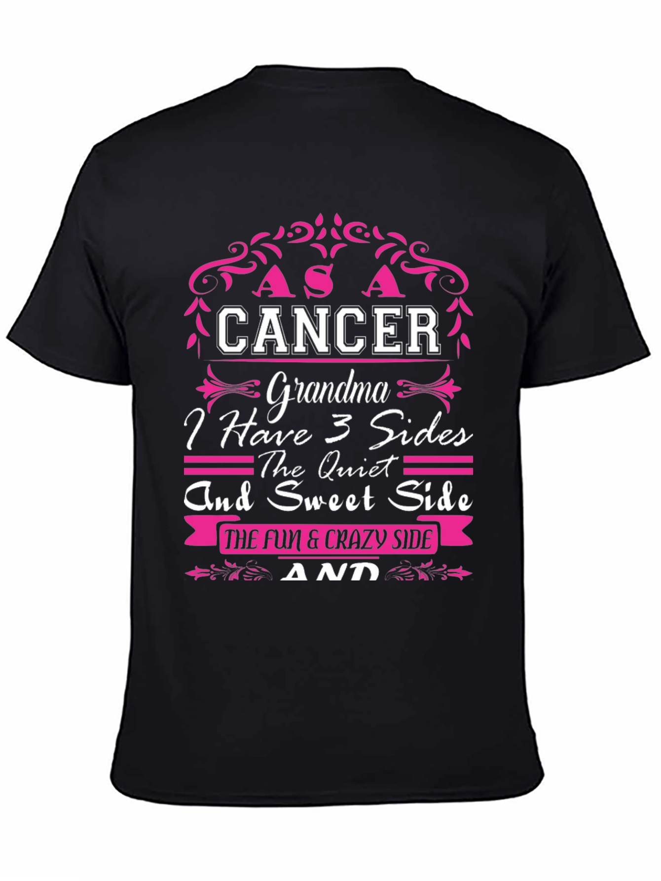 Cancer Grandma T-Shirt - 3 Sides