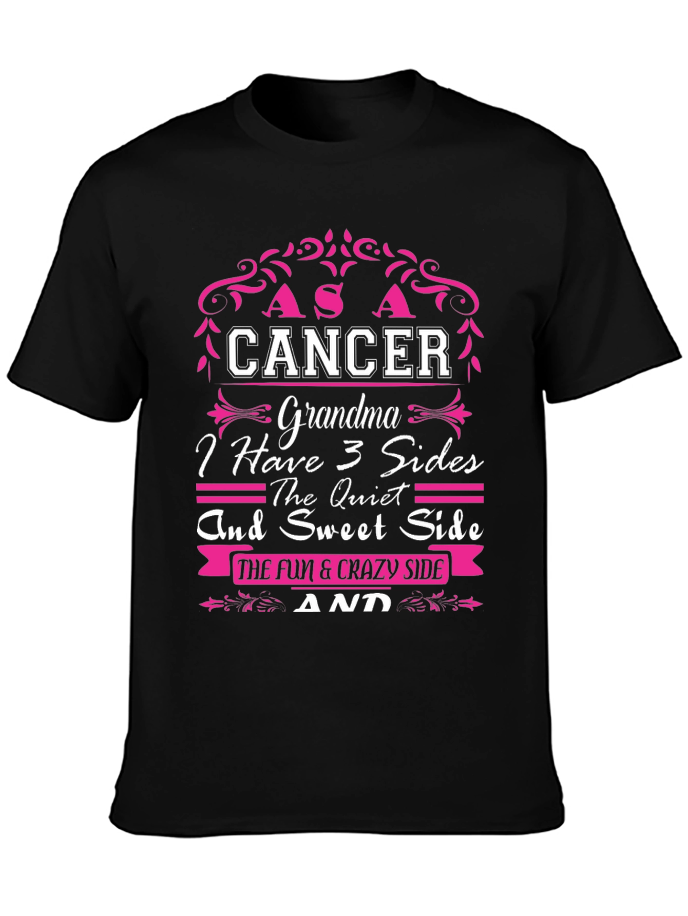 Cancer Grandma T-Shirt - 3 Sides