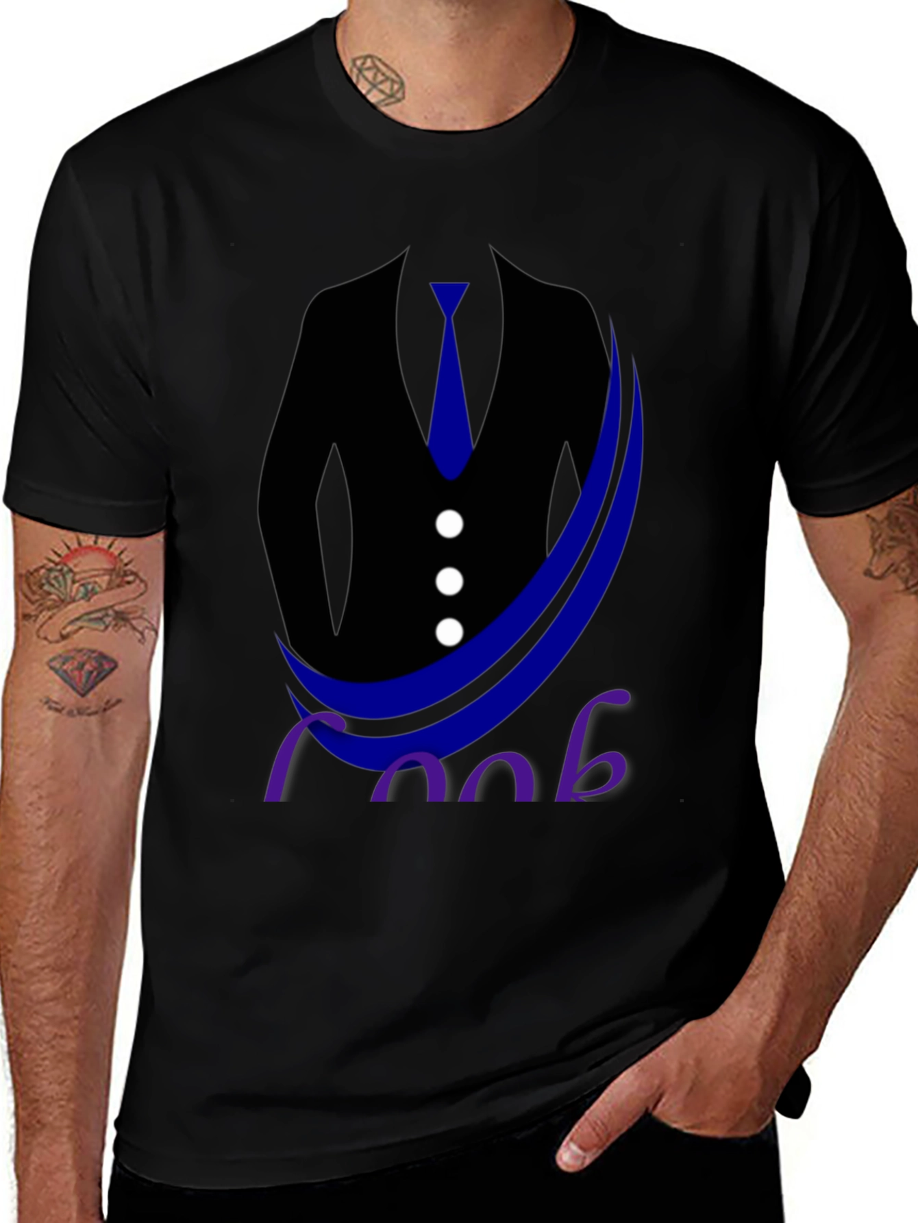 Suited Up Tee: Cool & Casual Style