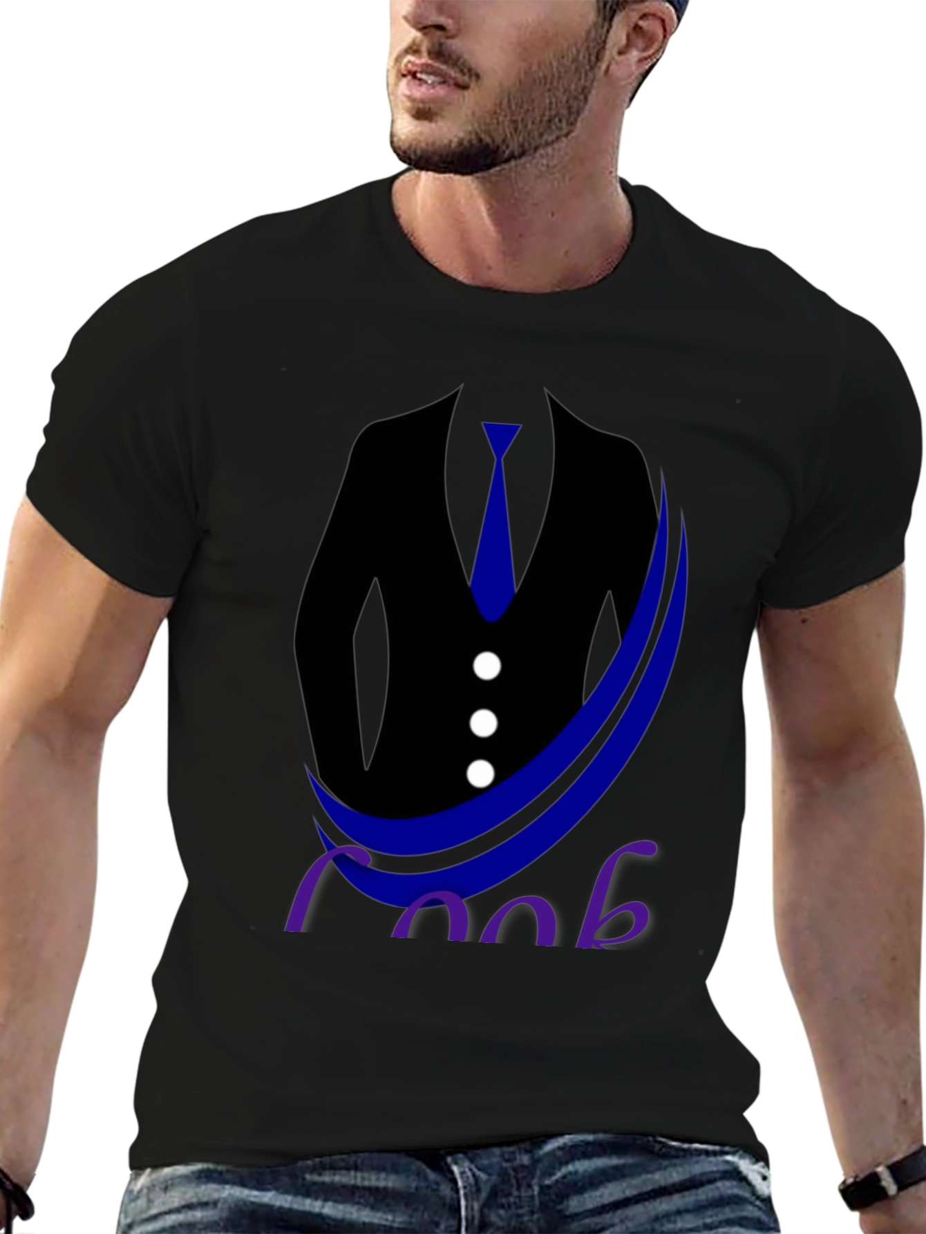 Suited Up Tee: Cool & Casual Style