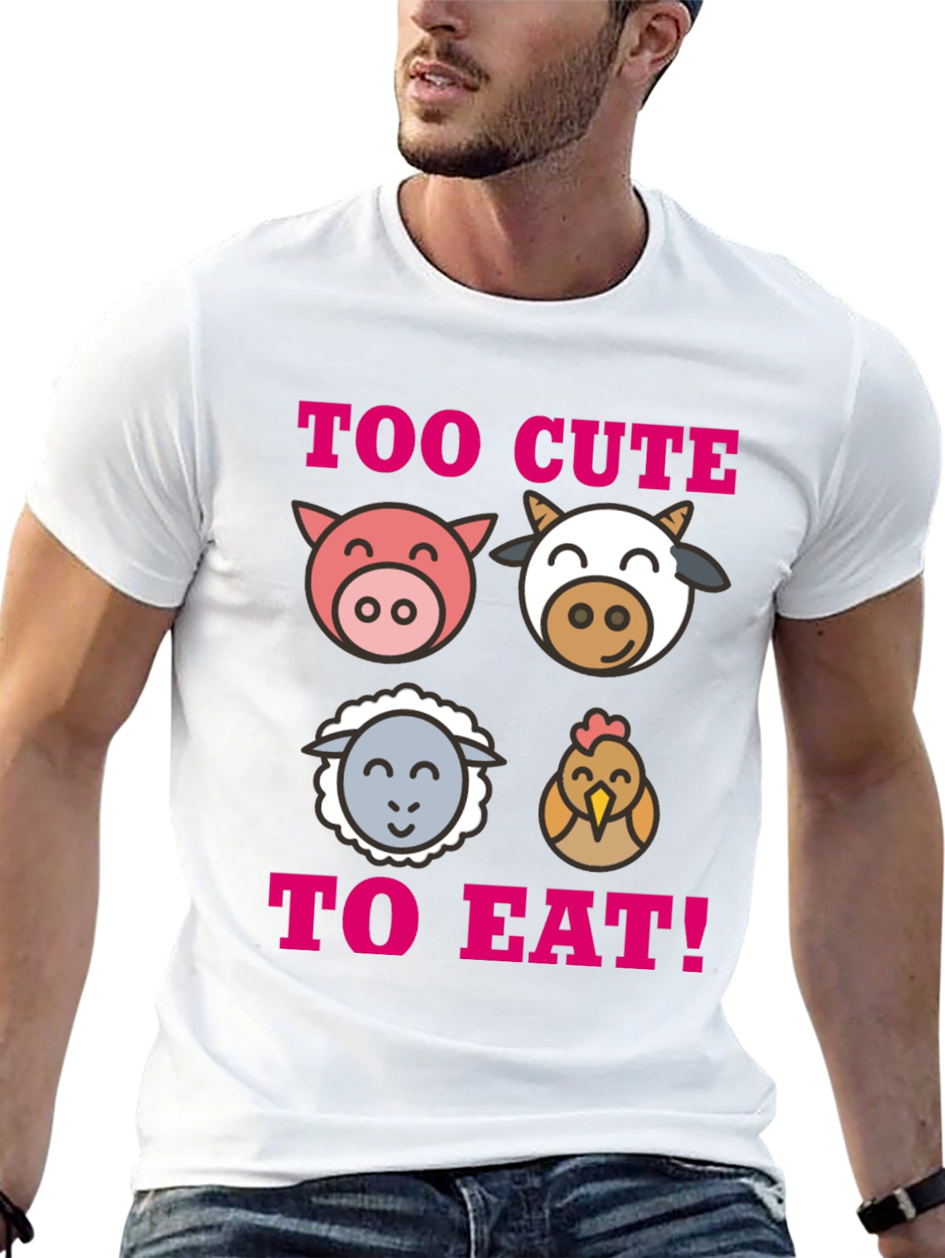 Too Cute To Eat Vegan T-Shirt