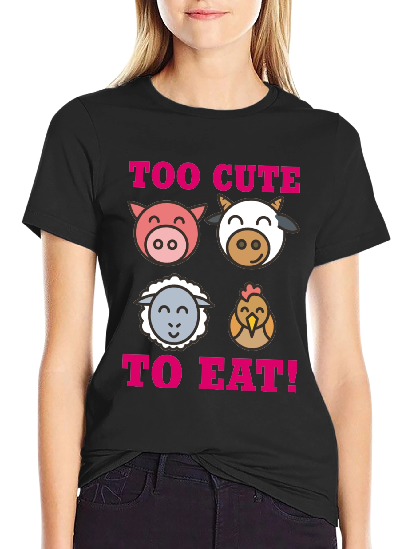Too Cute To Eat Vegan T-Shirt