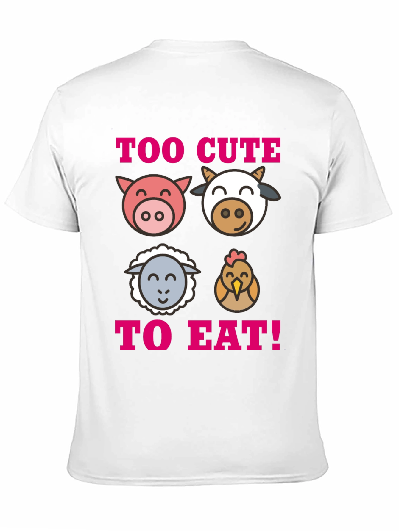 Too Cute To Eat Vegan T-Shirt