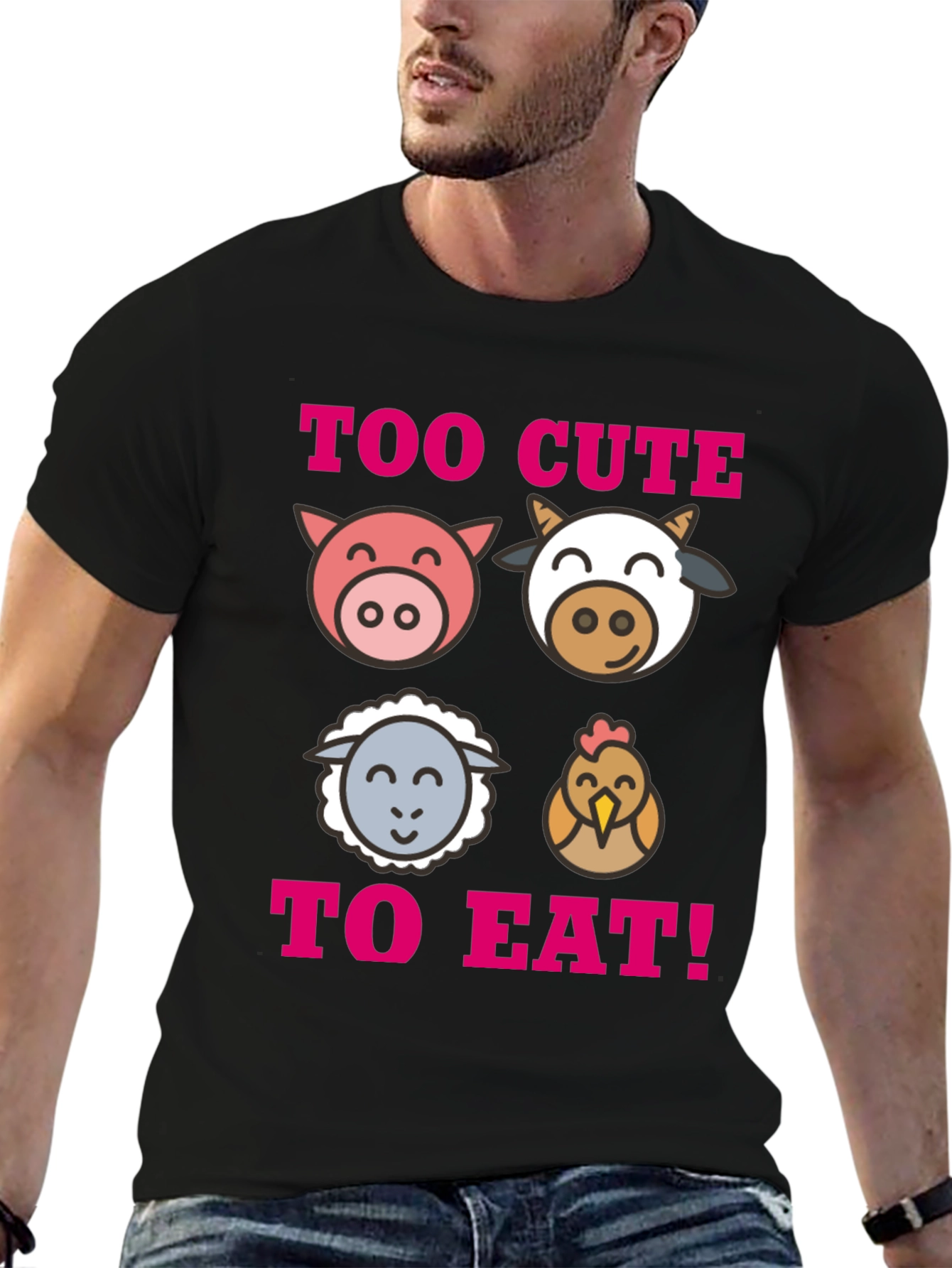 Too Cute To Eat Vegan T-Shirt