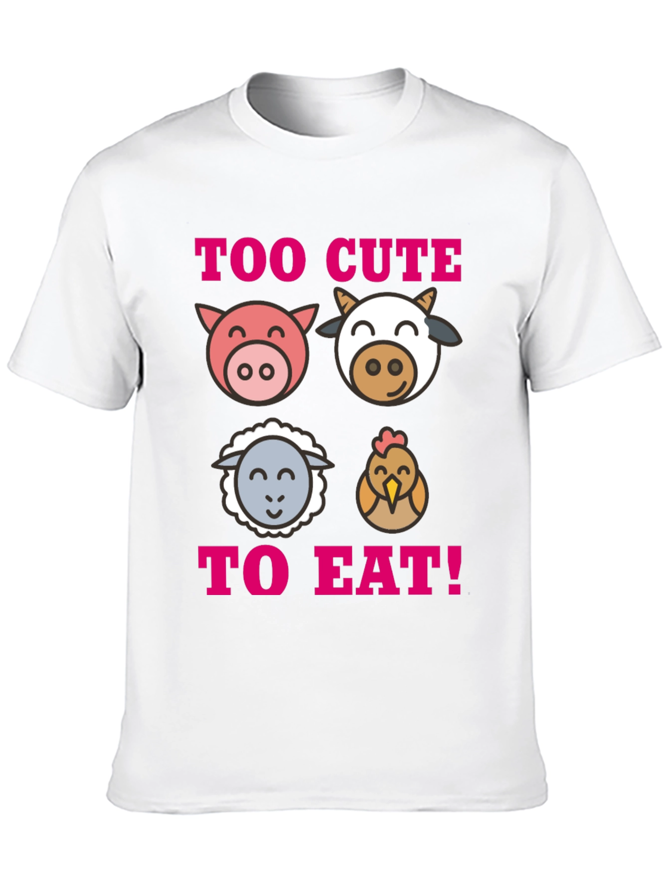 Too Cute To Eat Vegan T-Shirt
