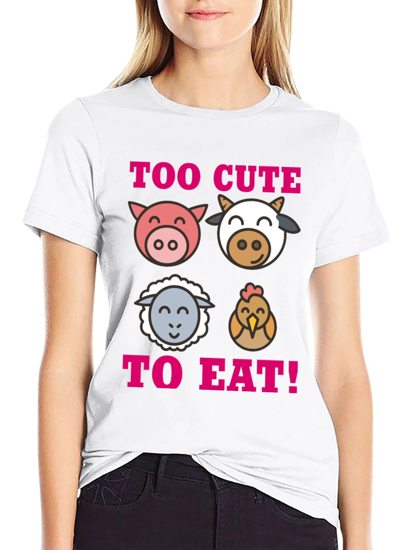 Too Cute To Eat Vegan T-Shirt