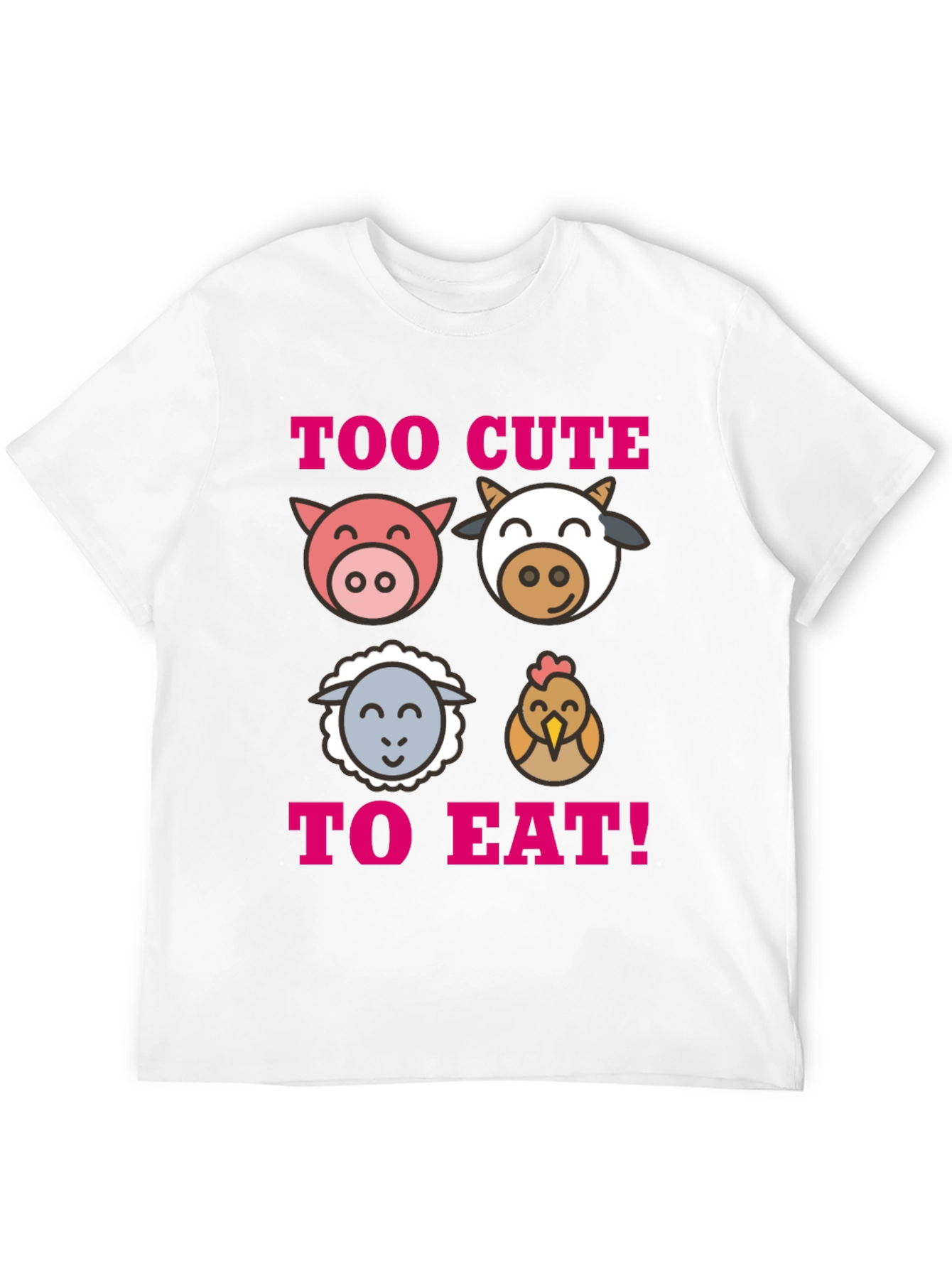 Too Cute To Eat Vegan T-Shirt