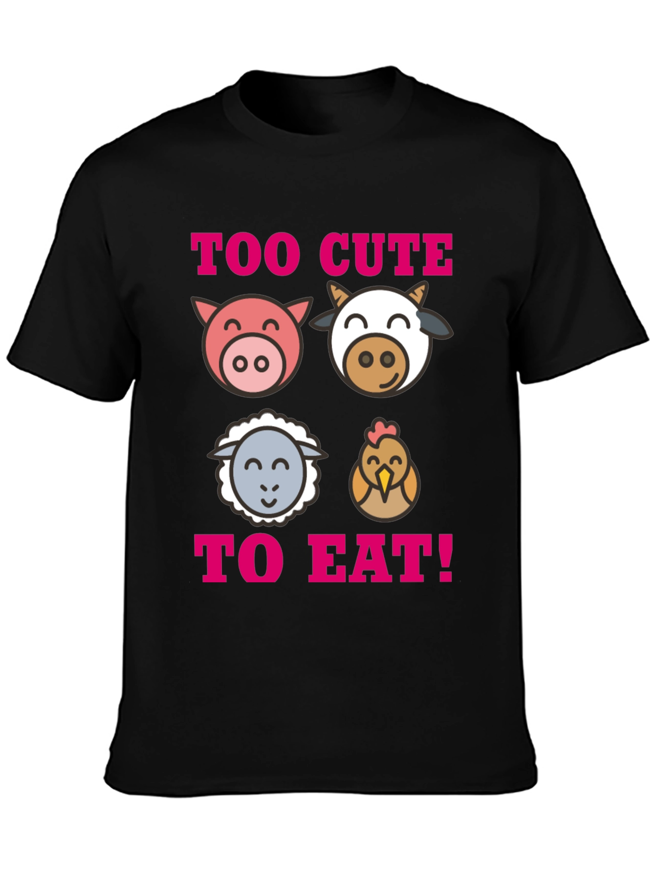 Too Cute To Eat Vegan T-Shirt