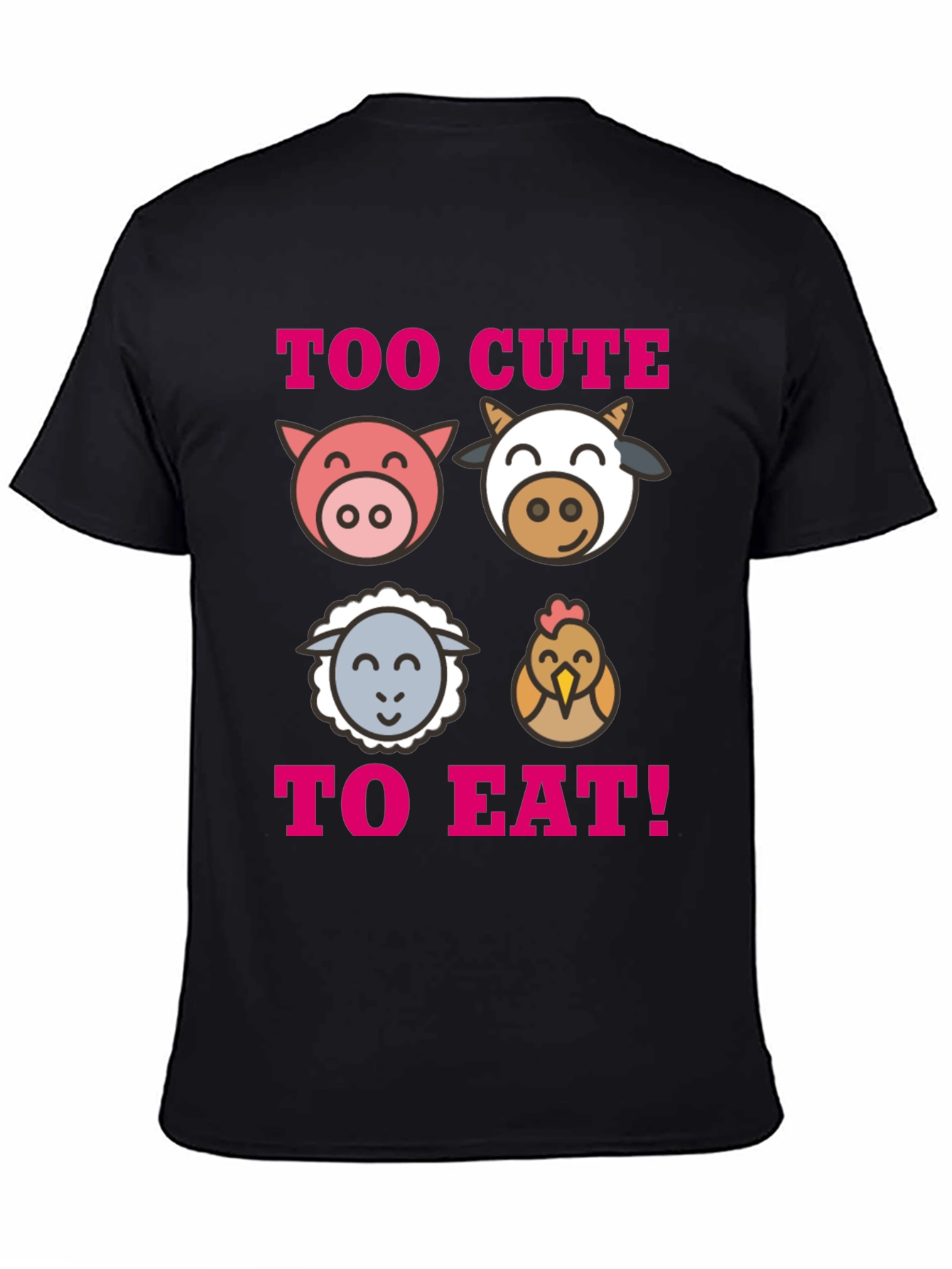 Too Cute To Eat Vegan T-Shirt