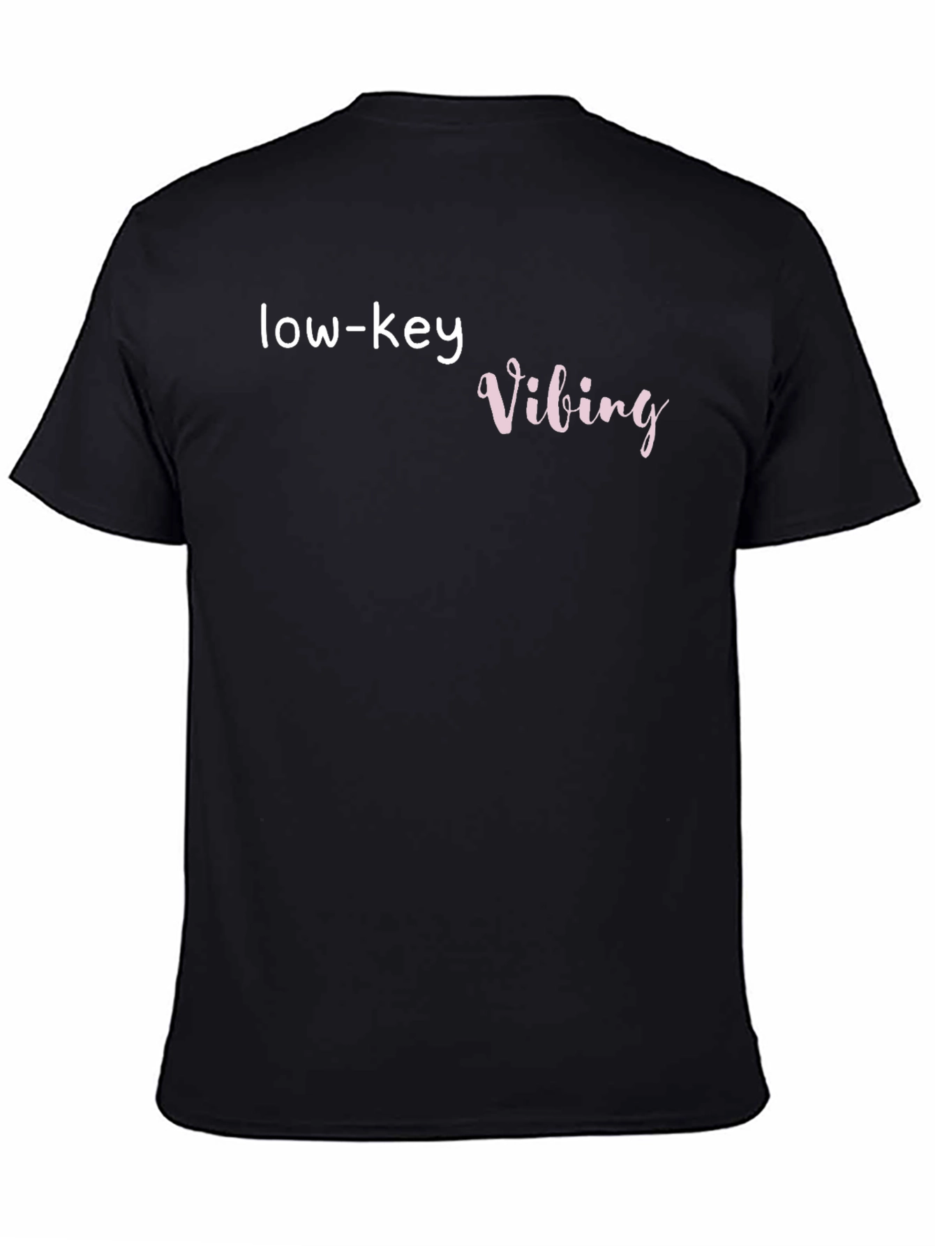 Low-Key Vibing Black T-Shirt