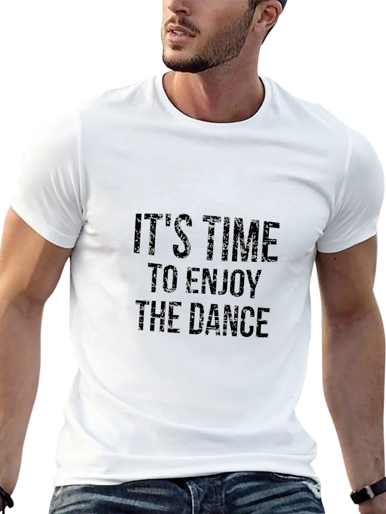 Its Time to Enjoy the Dance Mens Black Tee