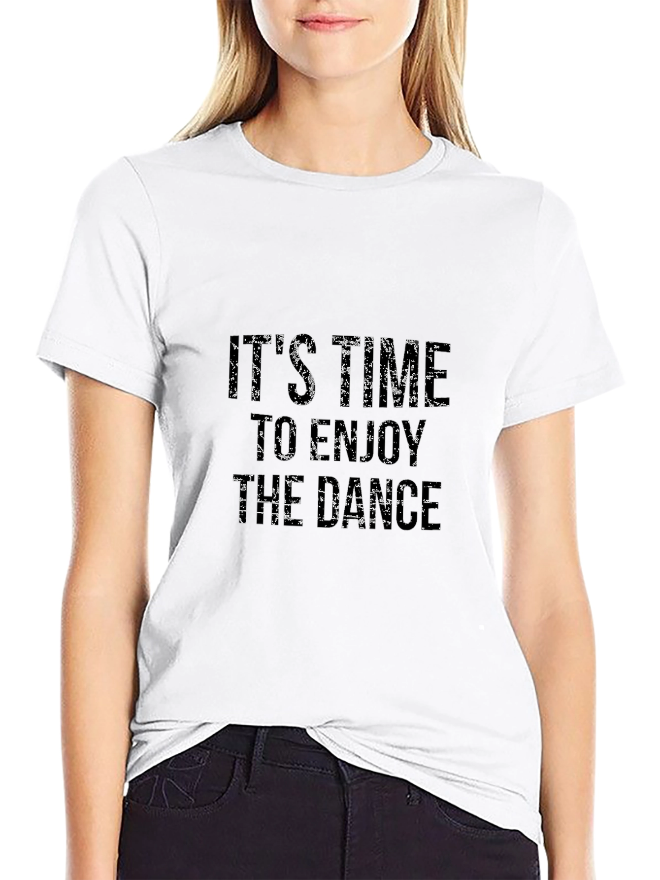 Its Time to Enjoy the Dance Mens Black Tee