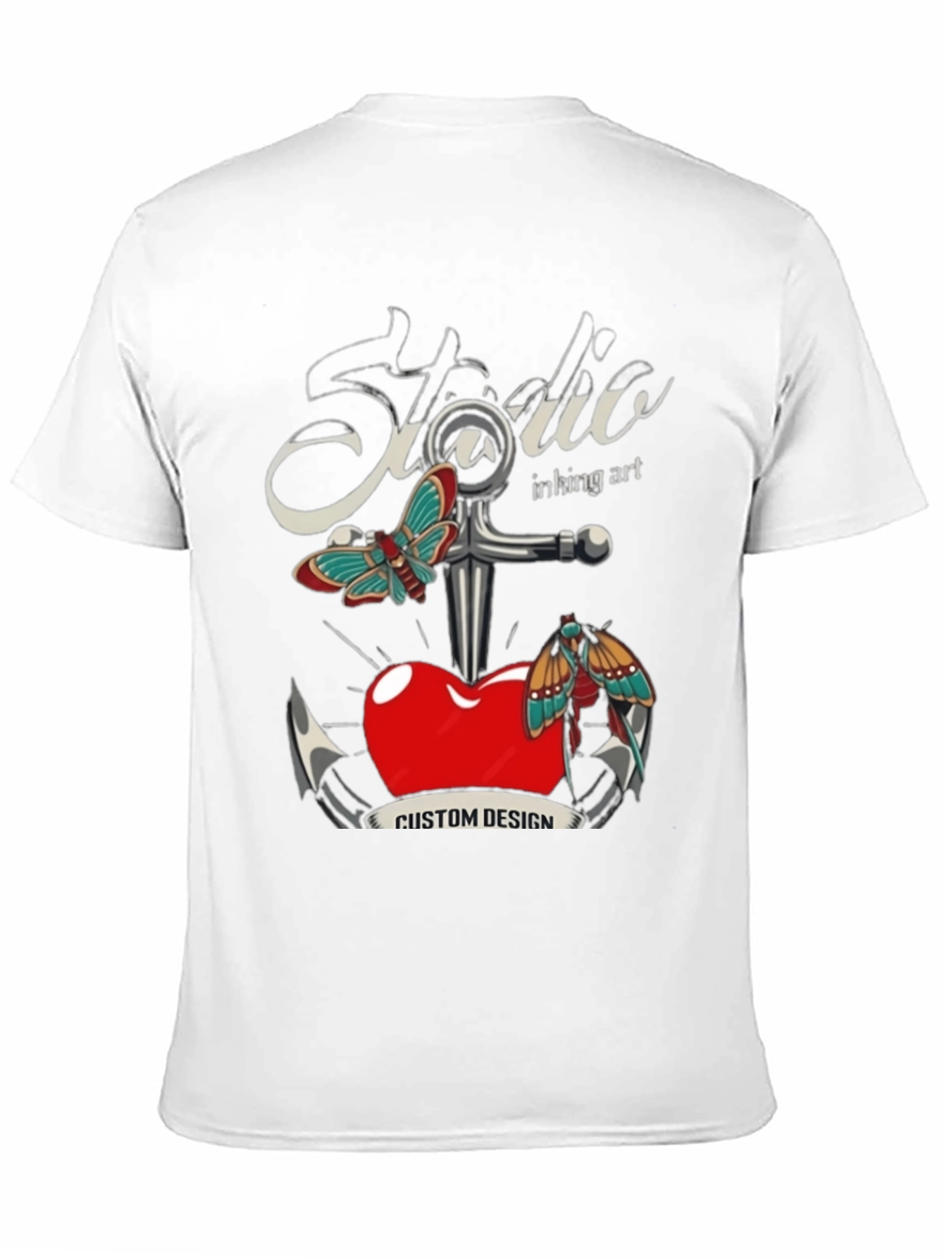 Studio Inking Art Custom Design Black T-Shirt