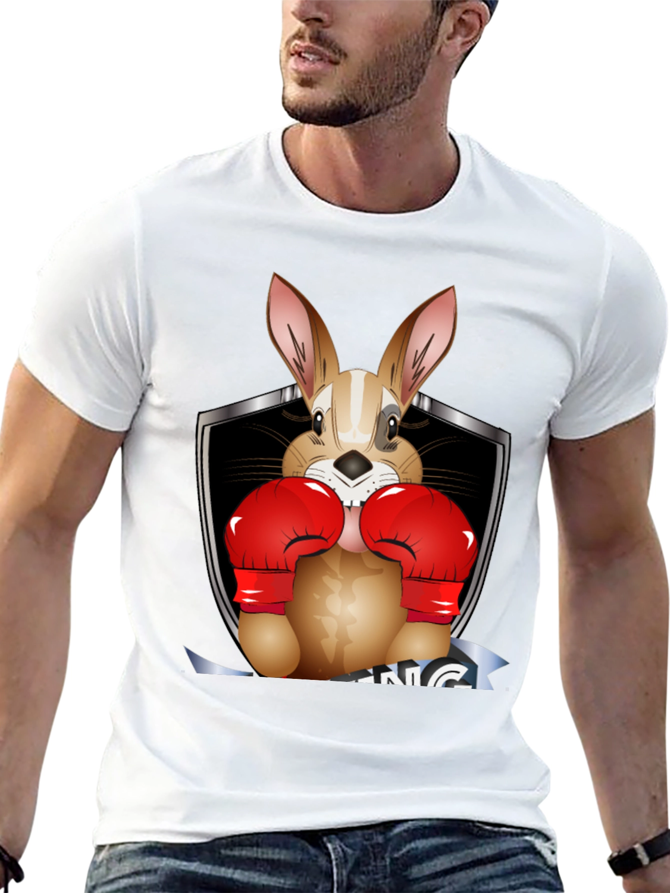 Boxing Bunny Graphic T-Shirt