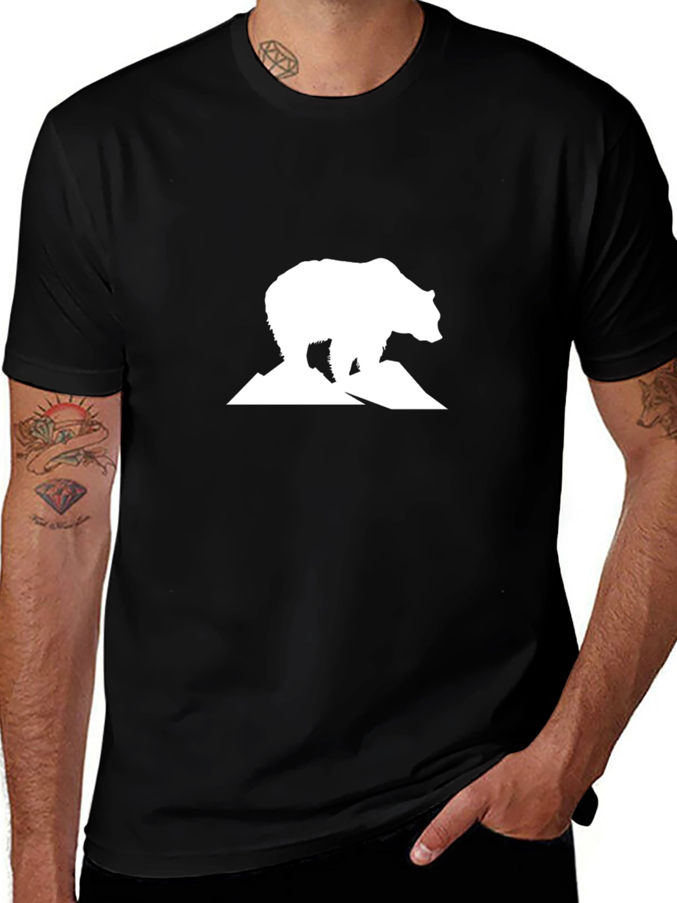 Bear Mountain Graphic Tee - Black