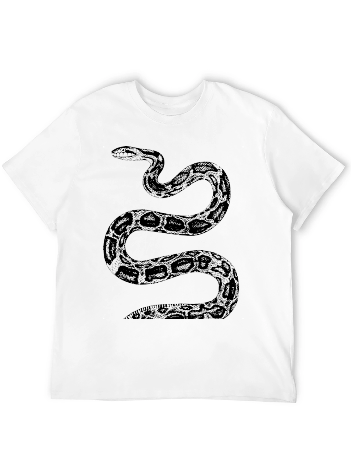 Black Snake Graphic Tee - Stylish Mens T-Shirt