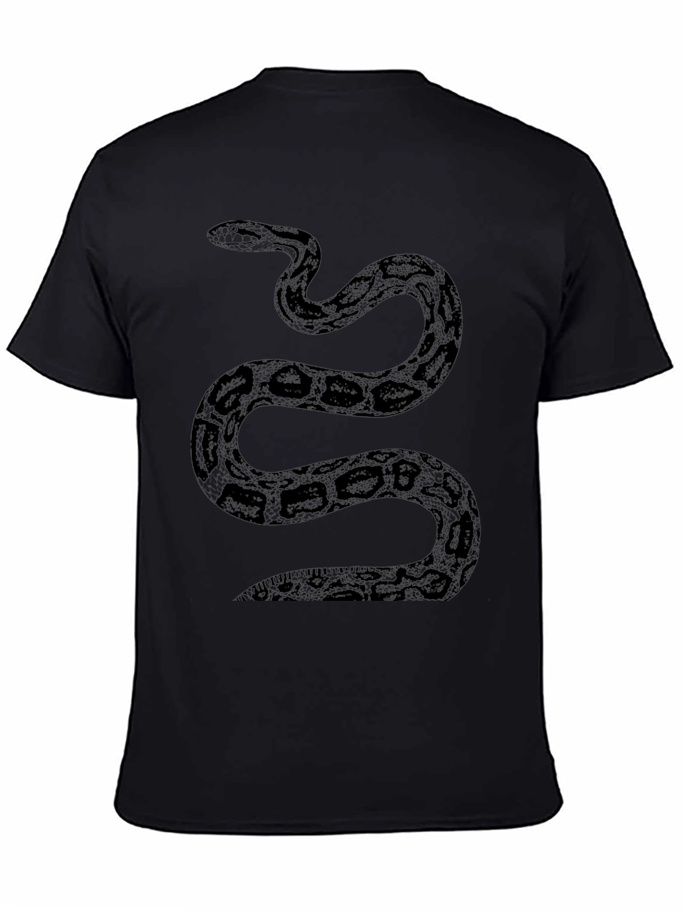 Black Snake Graphic Tee - Stylish Mens T-Shirt