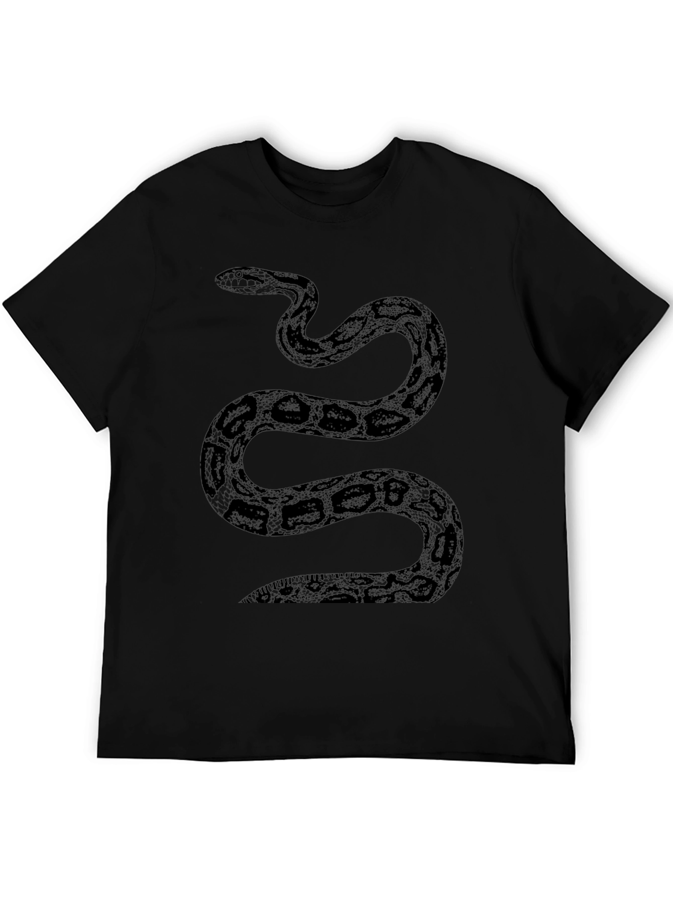 Black Snake Graphic Tee - Stylish Mens T-Shirt