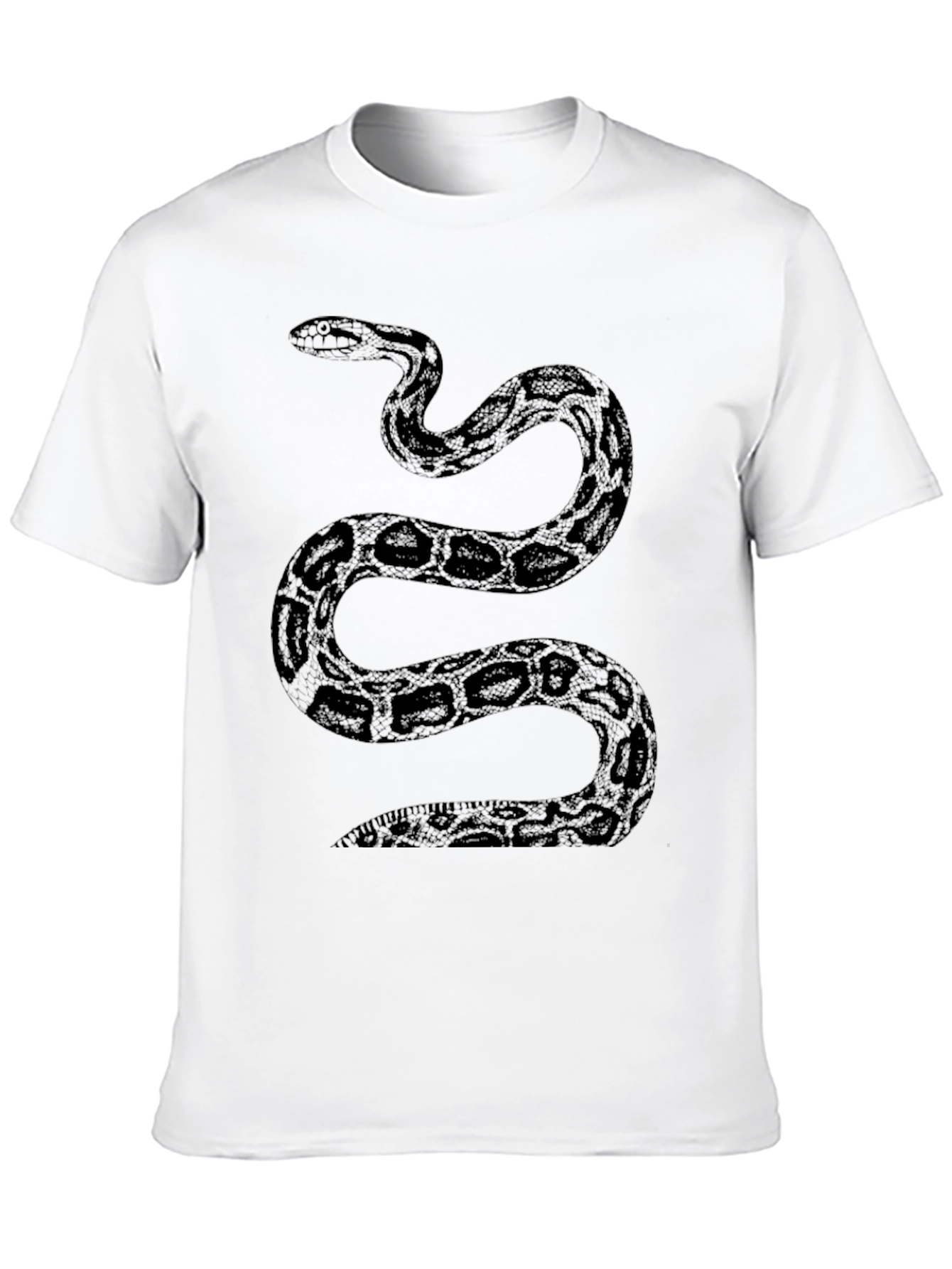 Black Snake Graphic Tee - Stylish Mens T-Shirt
