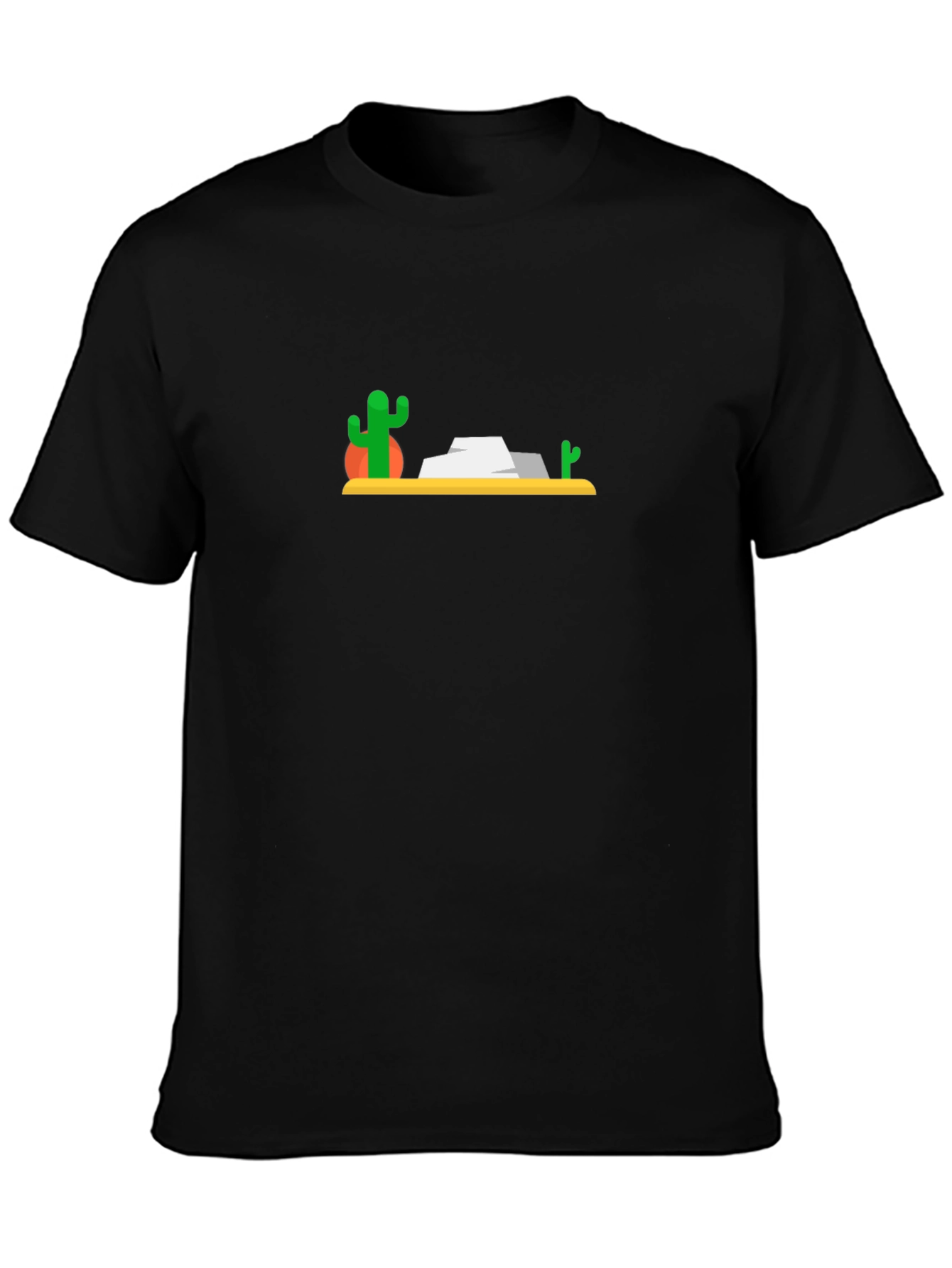 Desert Scene Black T-Shirt