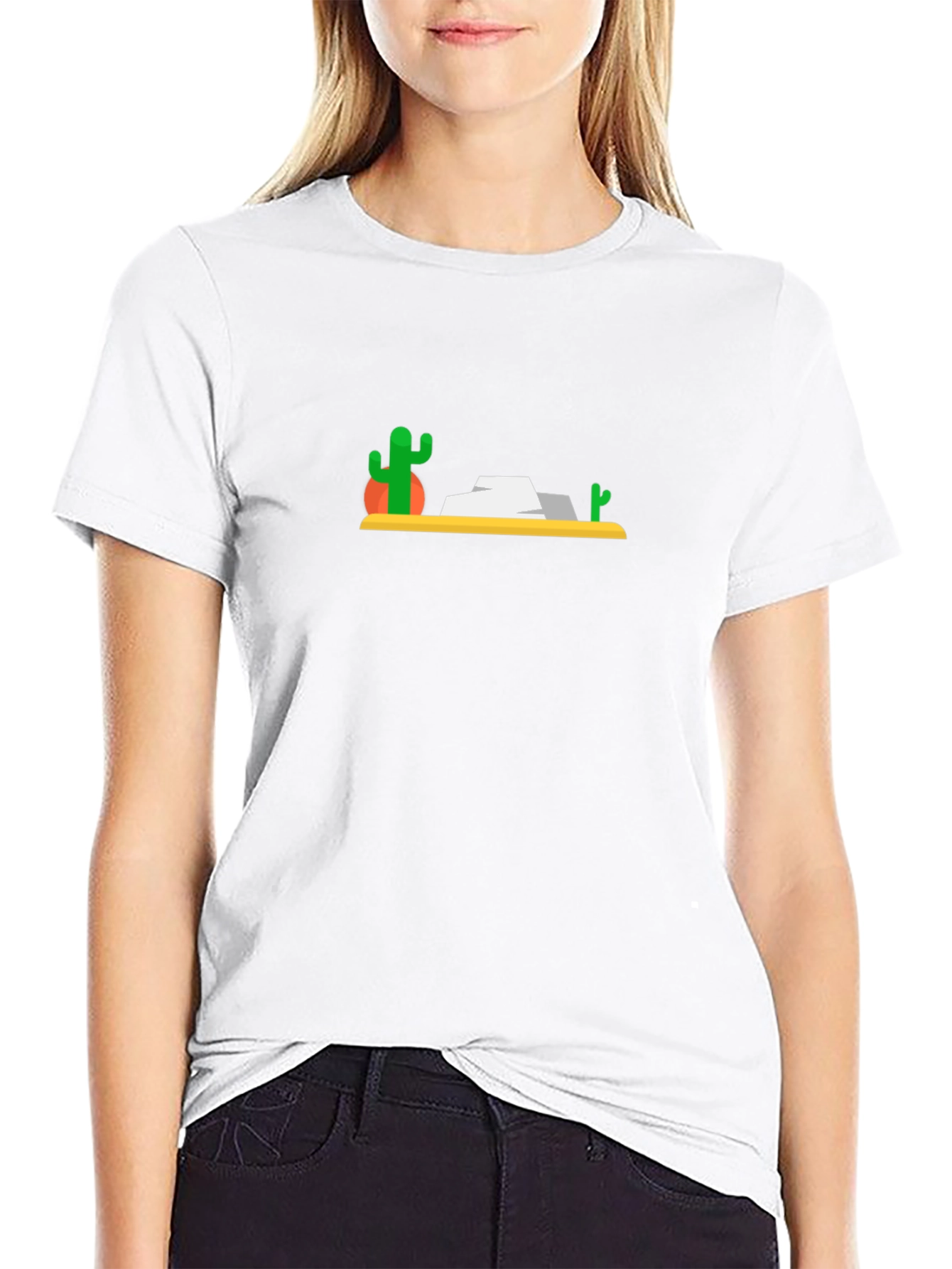Desert Scene Black T-Shirt