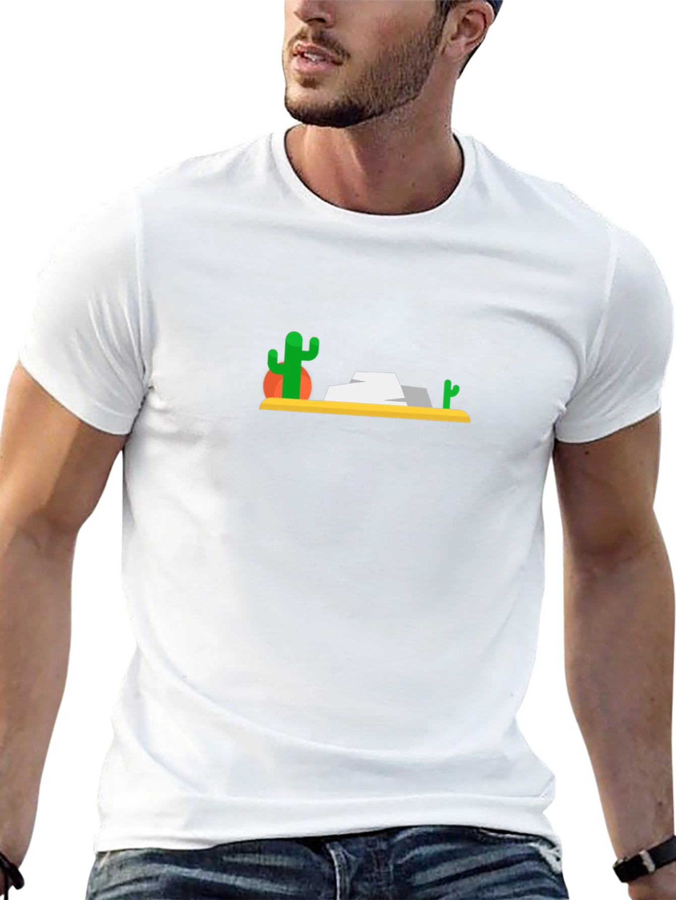Desert Scene Black T-Shirt