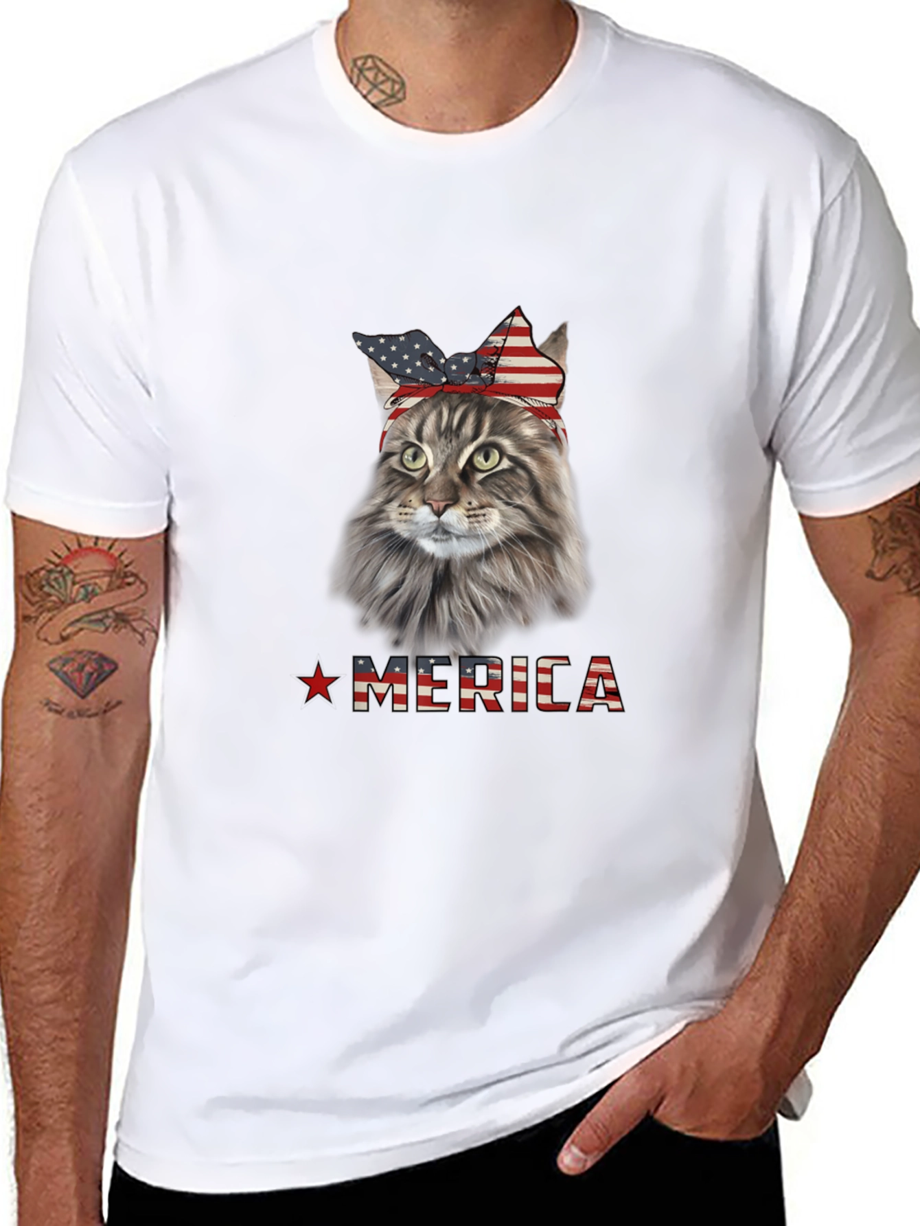 Patriotic Cat T-Shirt