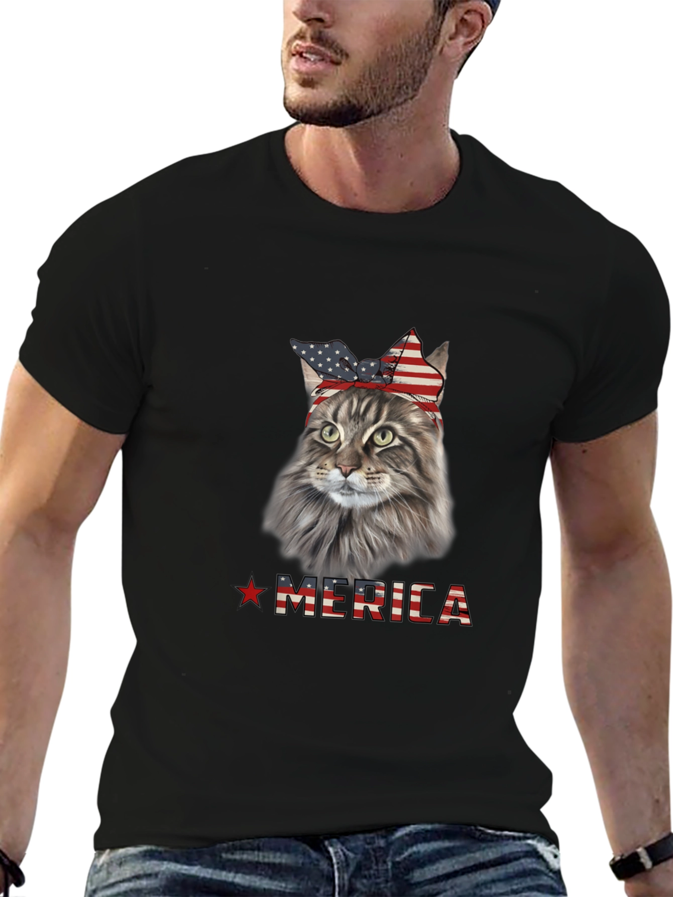 Patriotic Cat T-Shirt
