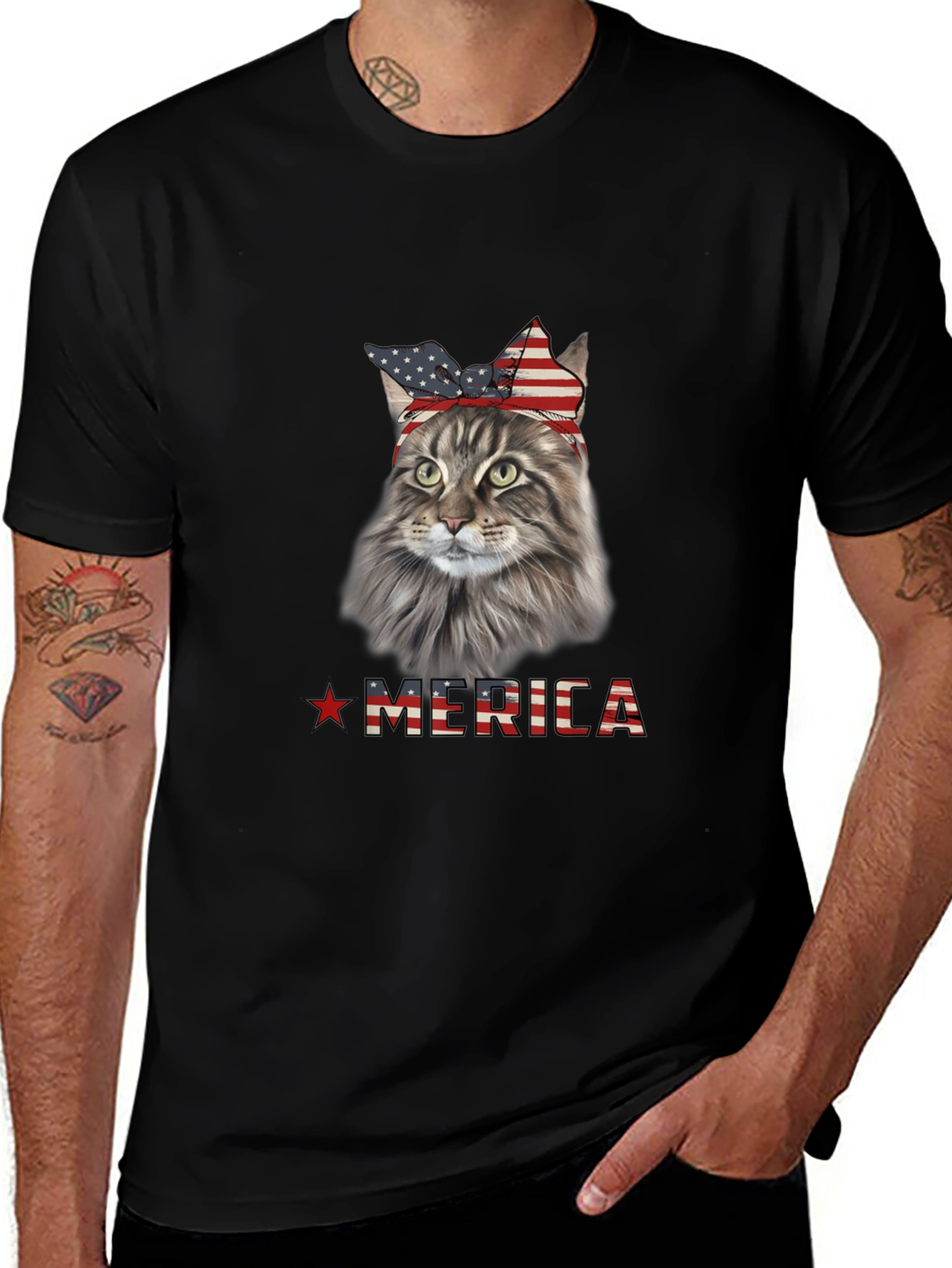 Patriotic Cat T-Shirt