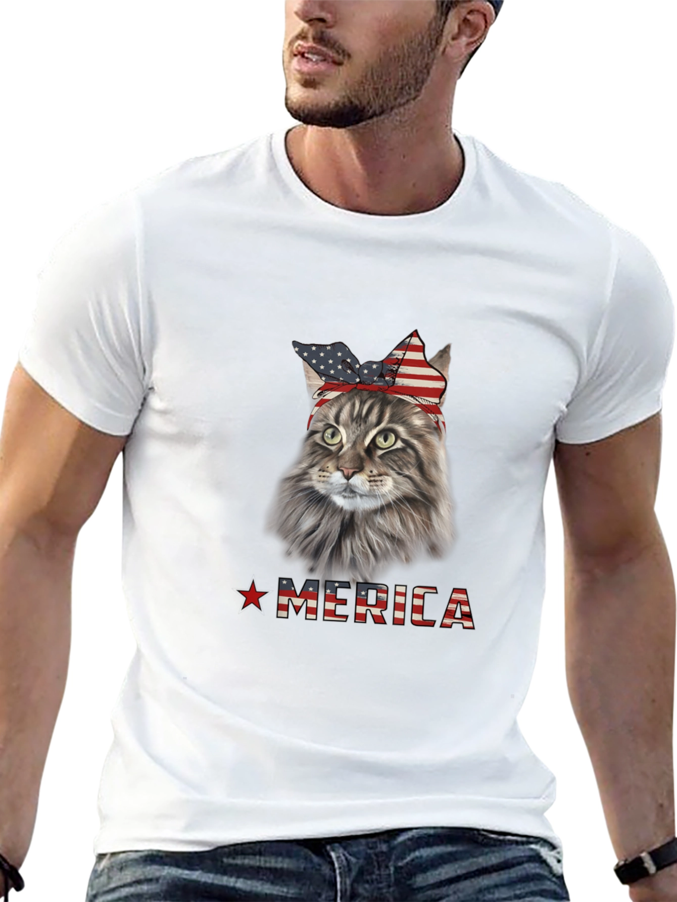 Patriotic Cat T-Shirt