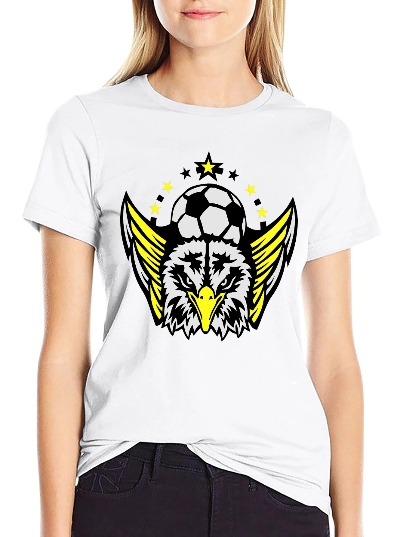 Eagle Soccer T-Shirt - Black