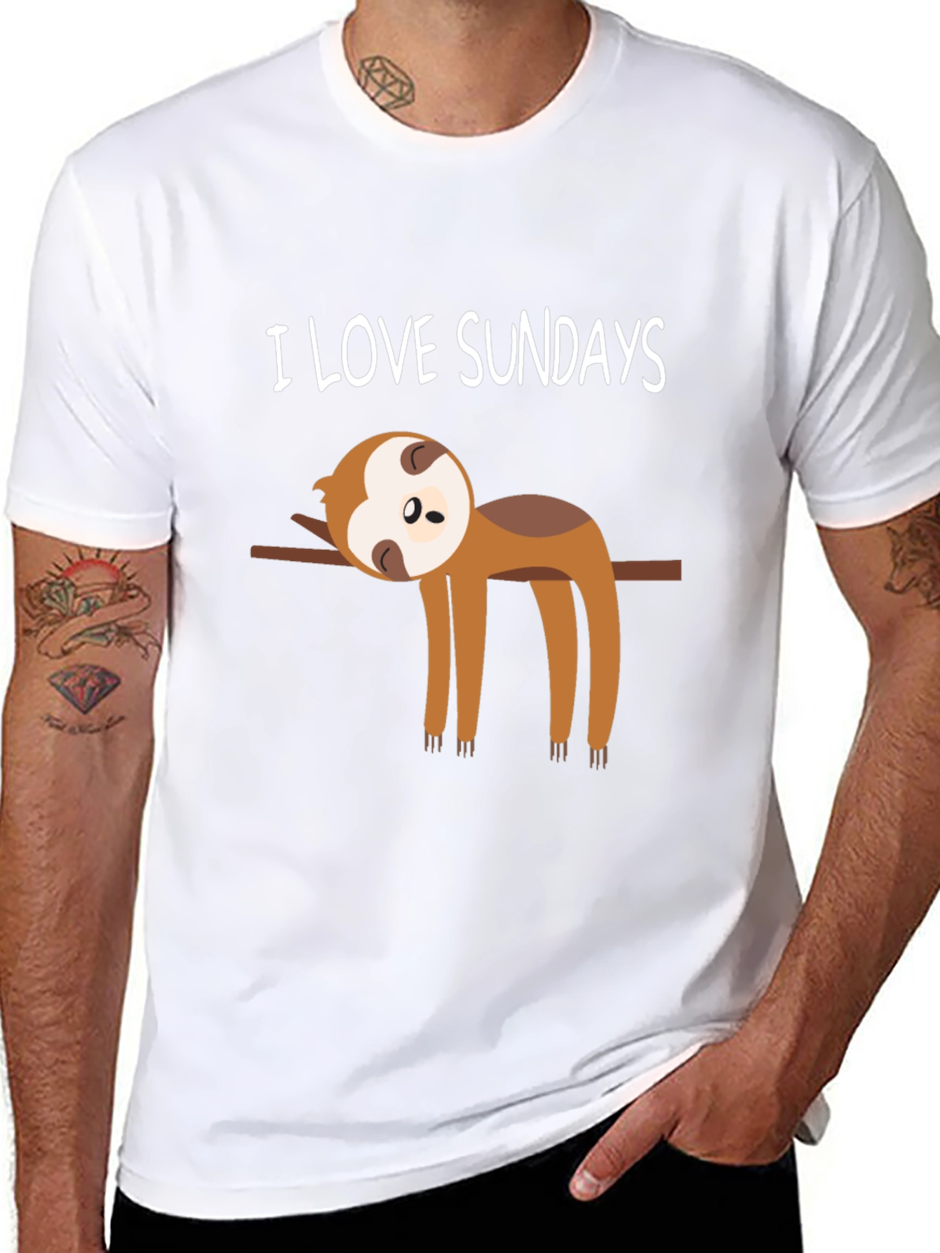 I Love Sundays Sloth T-Shirt