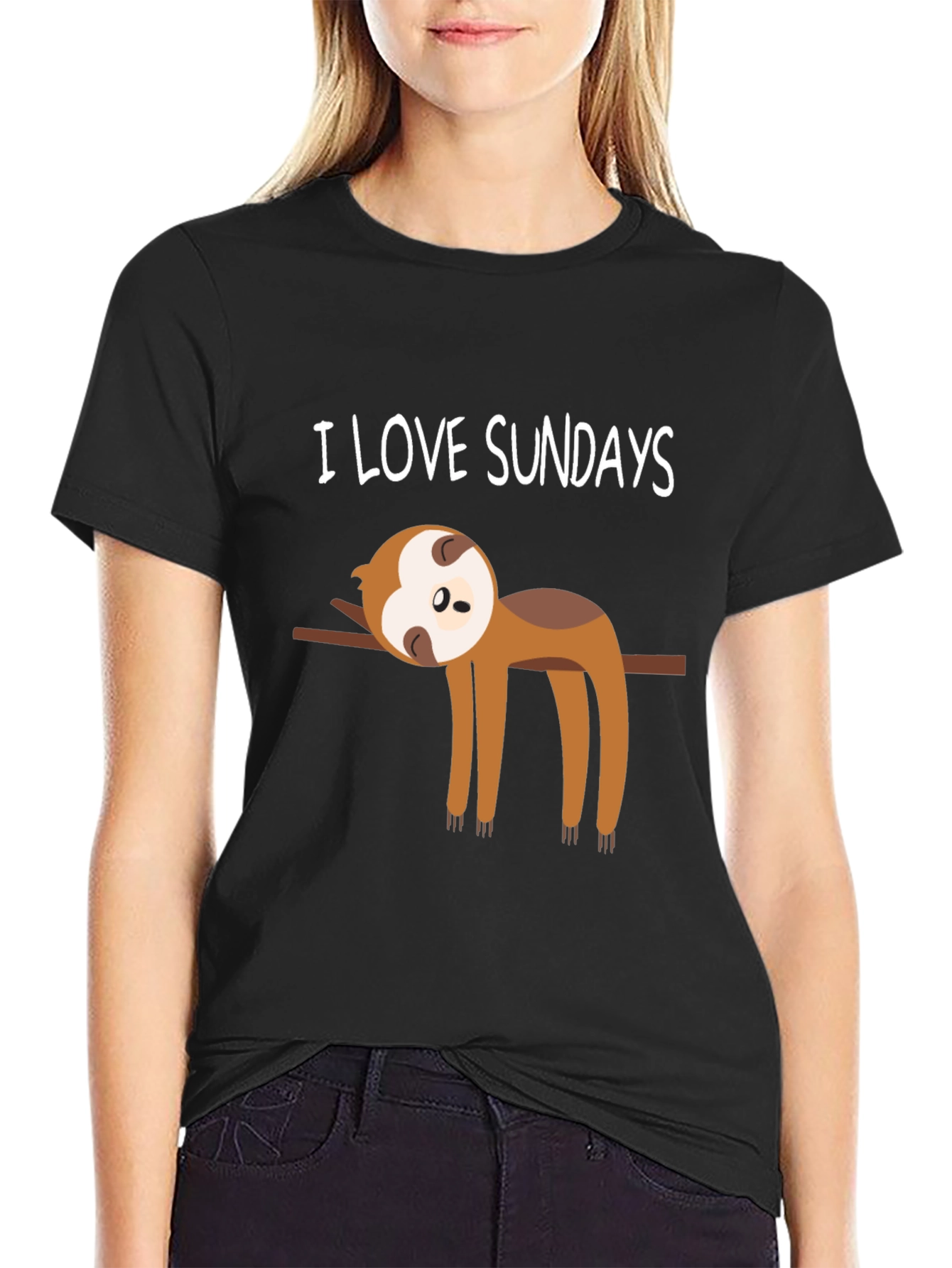 I Love Sundays Sloth T-Shirt