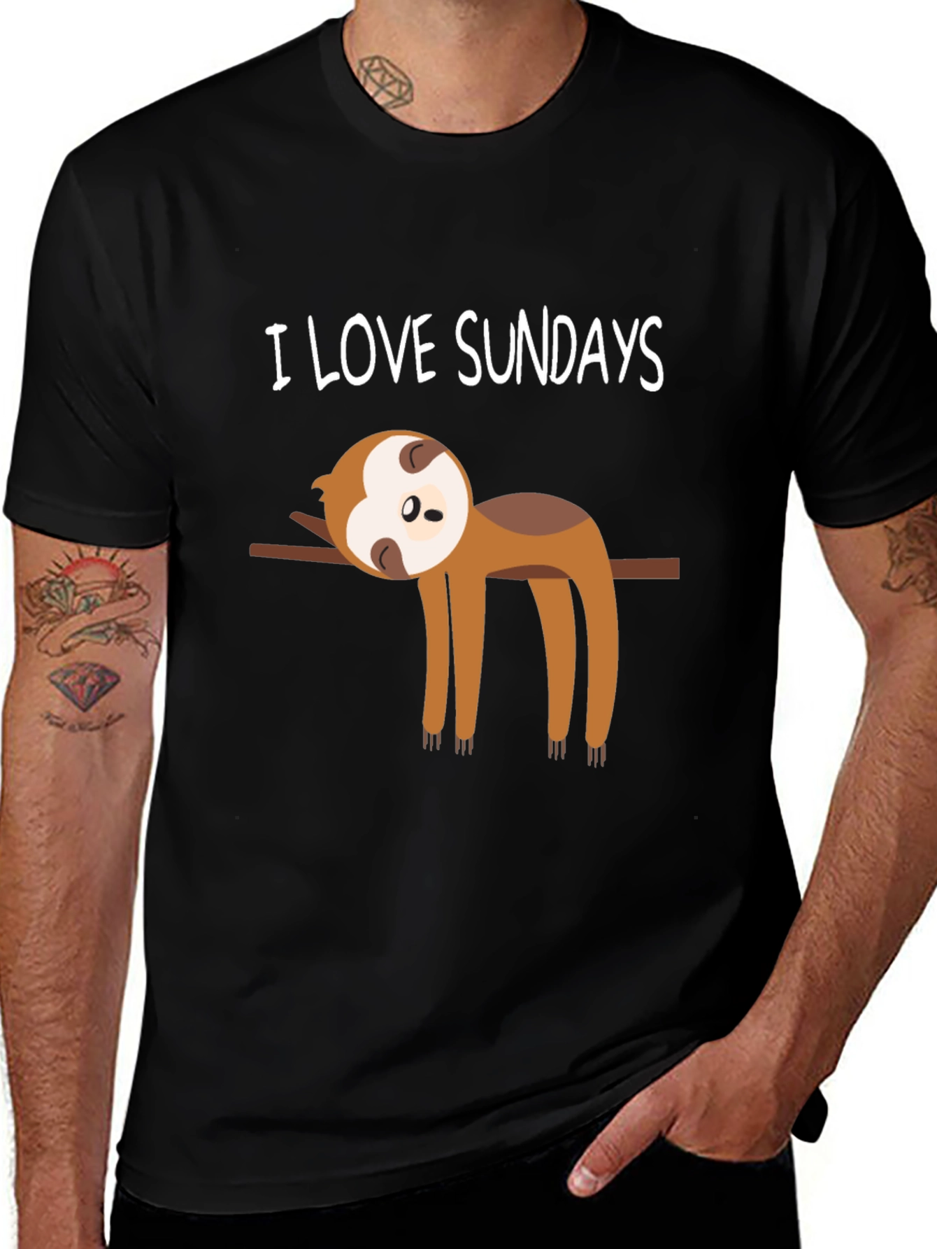 I Love Sundays Sloth T-Shirt