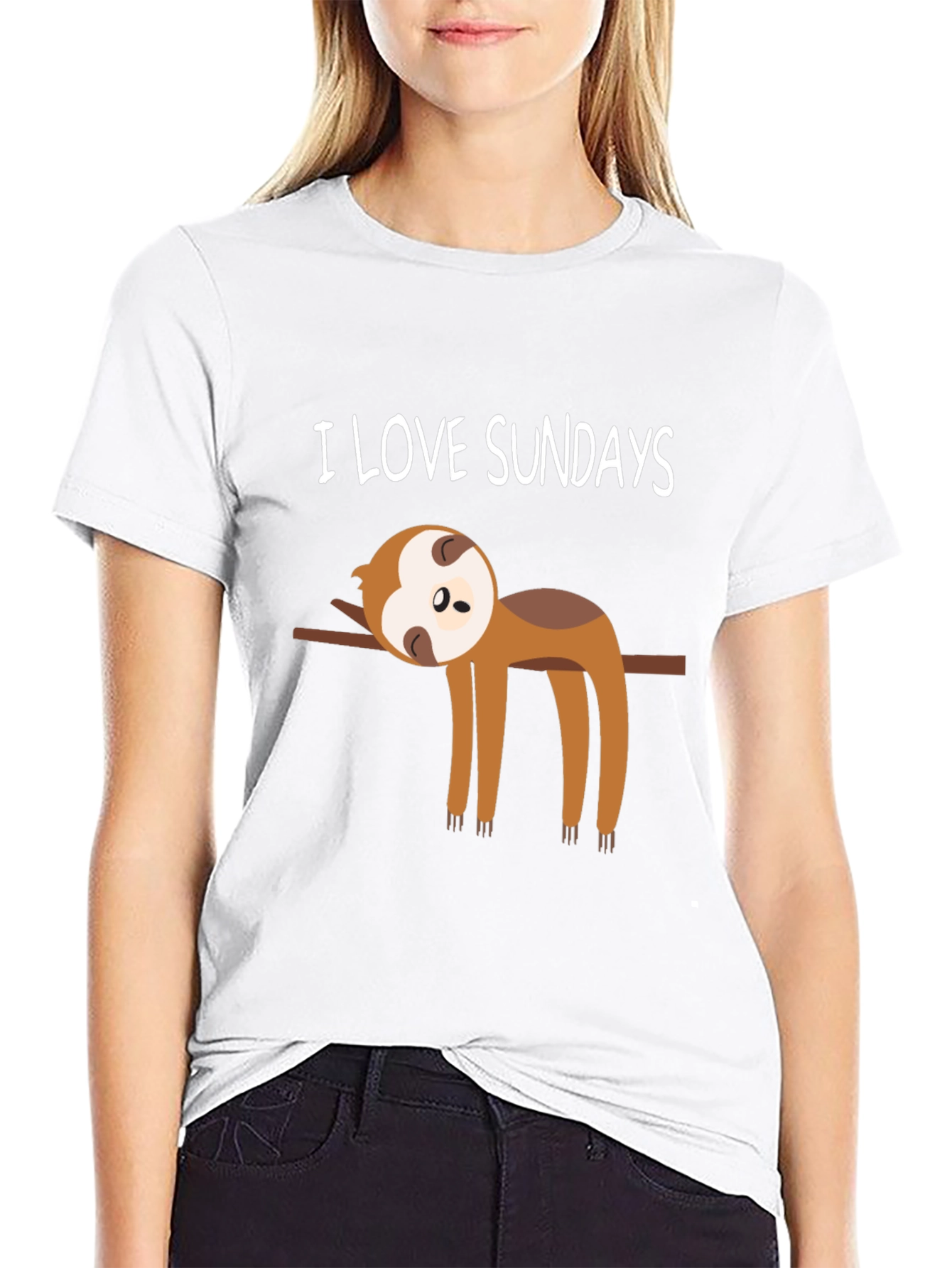 I Love Sundays Sloth T-Shirt