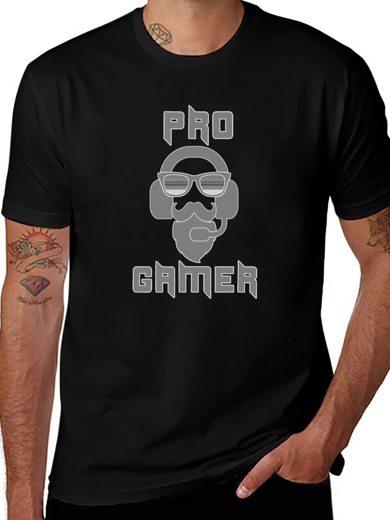 Pro Gamer T-Shirt - Black Cotton Blend Tee