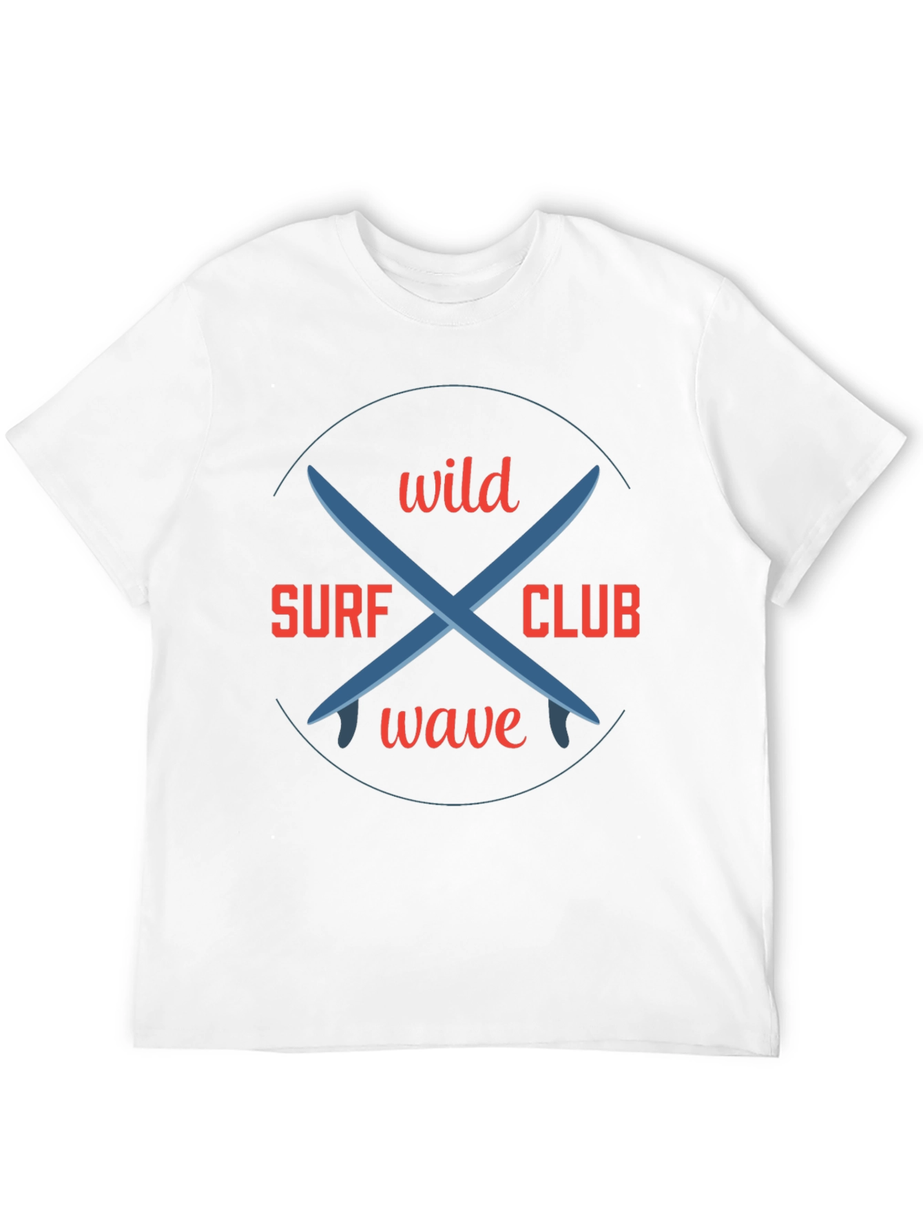 Wild Surf Club Graphic T-Shirt - Casual Tee