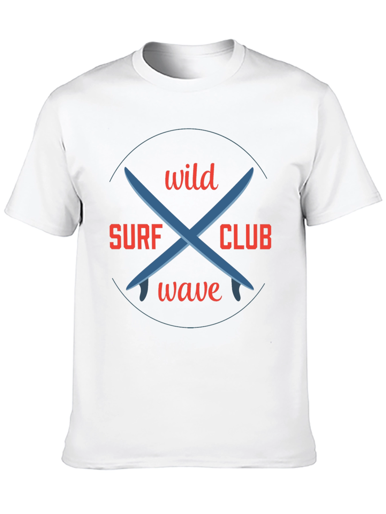 Wild Surf Club Graphic T-Shirt - Casual Tee