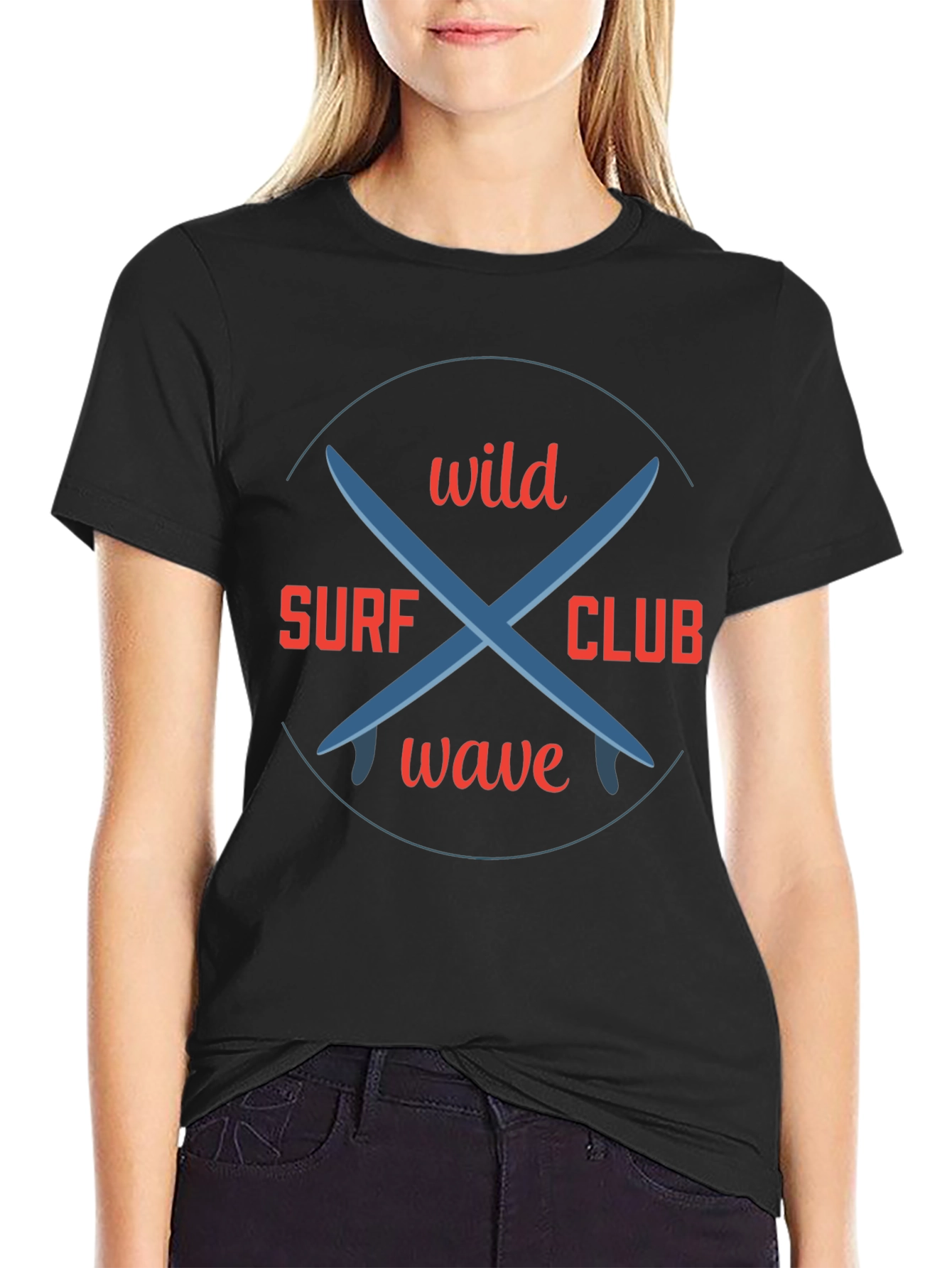 Wild Surf Club Graphic T-Shirt - Casual Tee