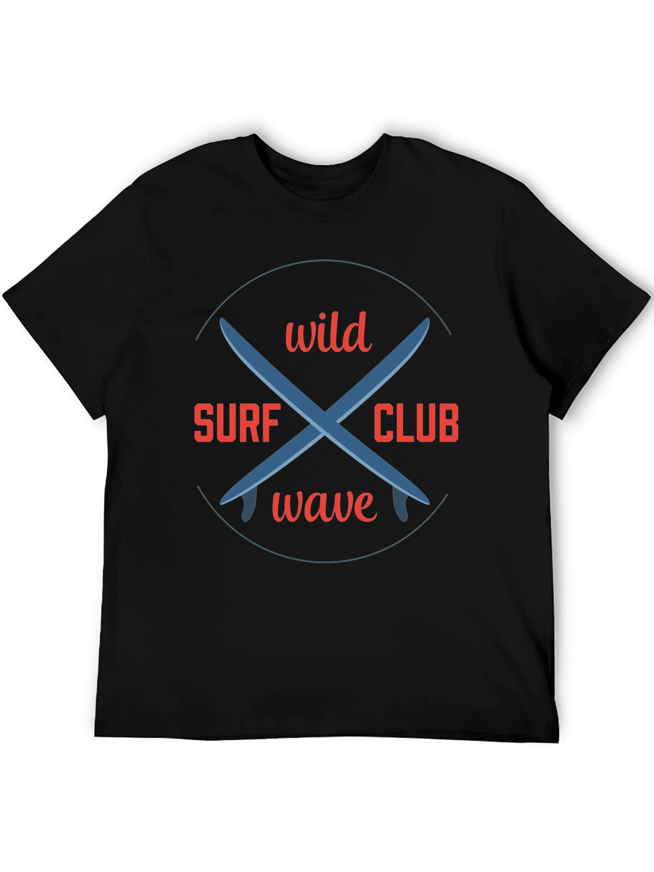 Wild Surf Club Graphic T-Shirt - Casual Tee