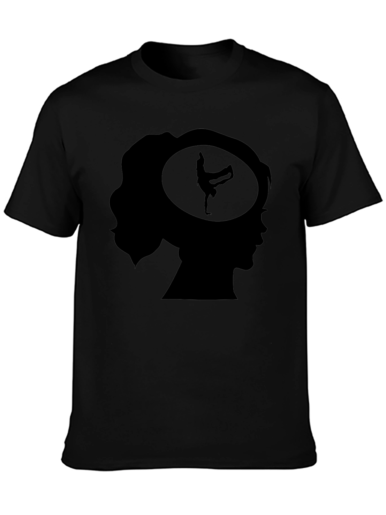Breakdancer Mind T-Shirt - Black Graphic Tee