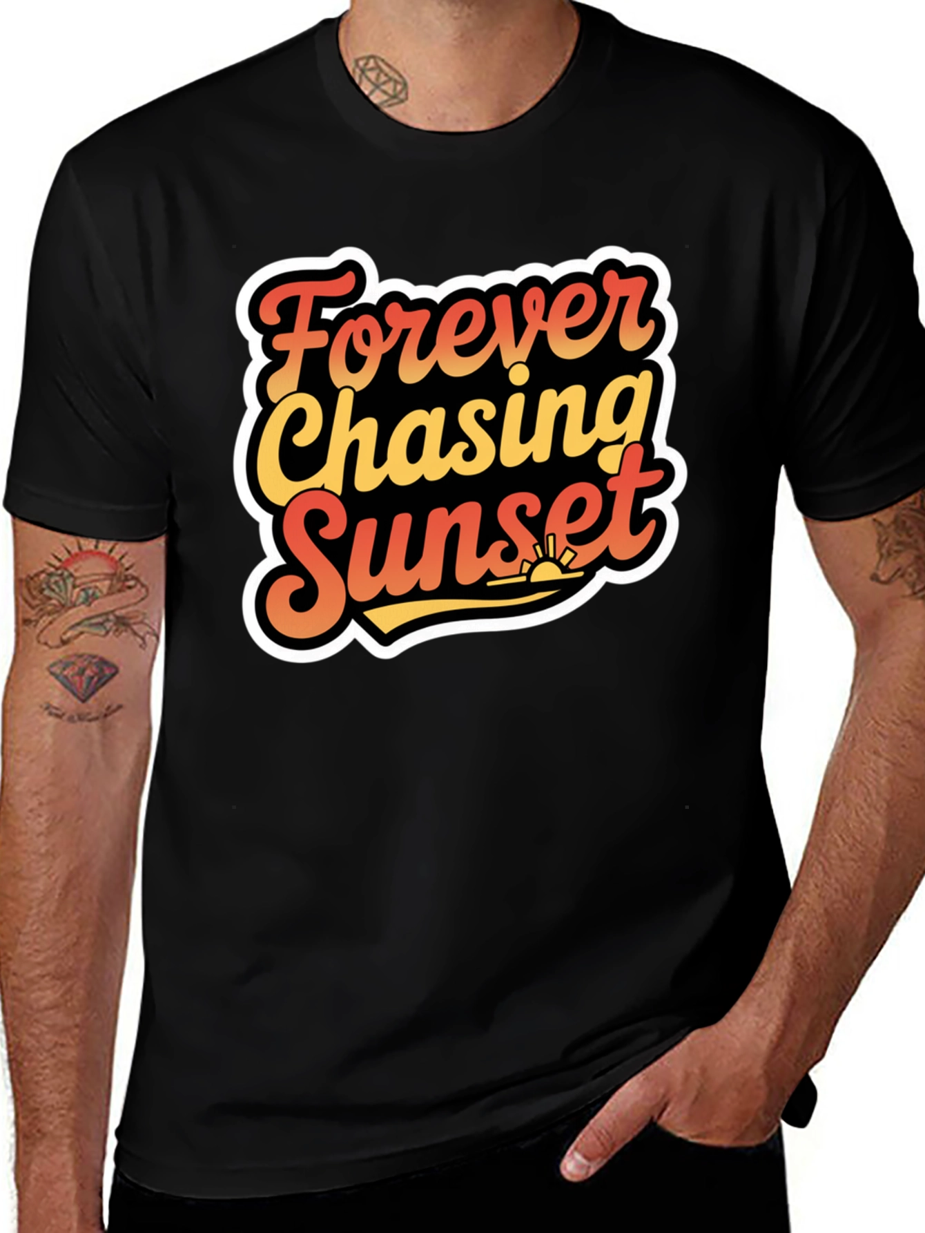 Forever Chasing Sunset Graphic T-Shirt