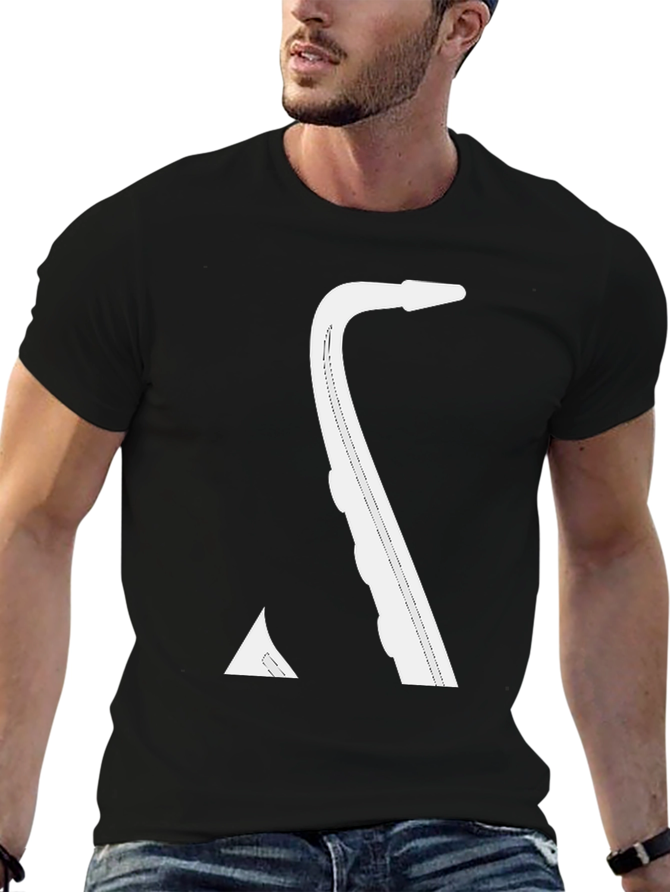 Saxophone Graphic T-Shirt - Cool Music Tee