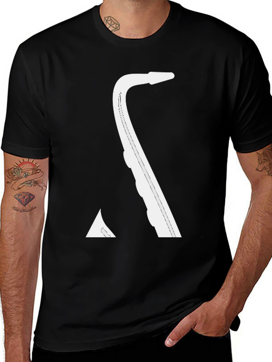 Saxophone Graphic T-Shirt - Cool Music Tee