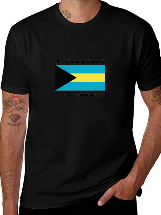 Bimini Bahamas Black T-Shirt Souvenir