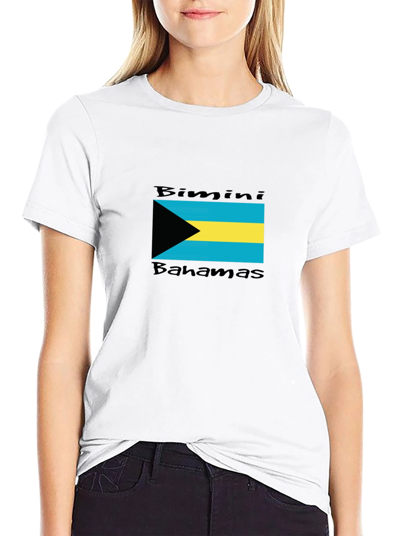Bimini Bahamas Black T-Shirt Souvenir
