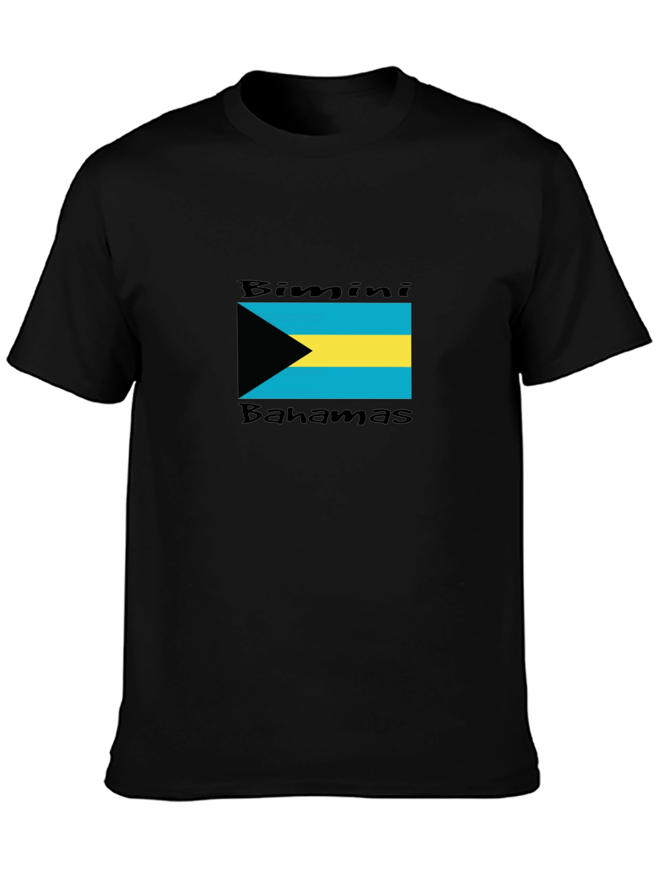 Bimini Bahamas Black T-Shirt Souvenir