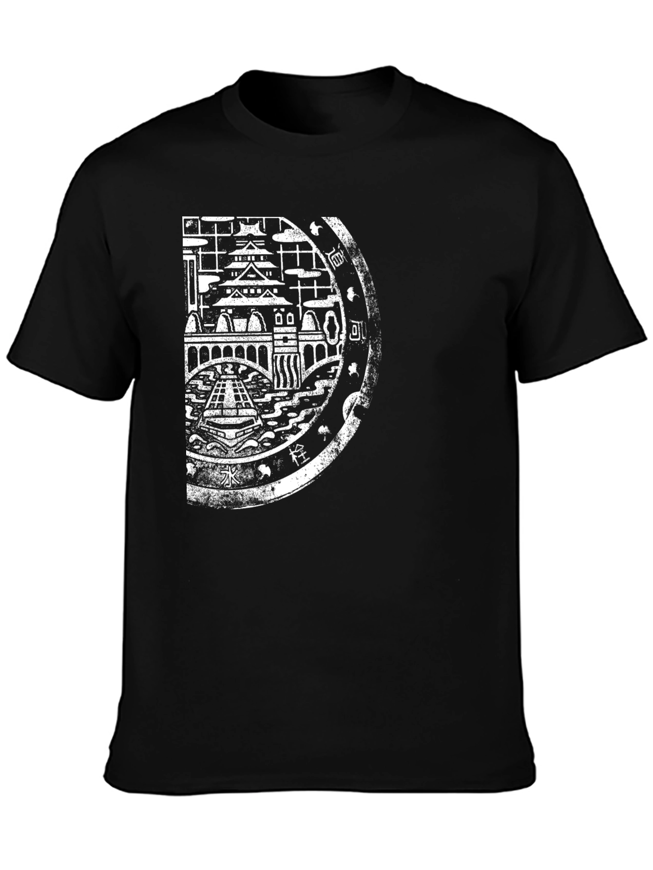 Osaka Japan Graphic Tee - Black Cotton T-Shirt