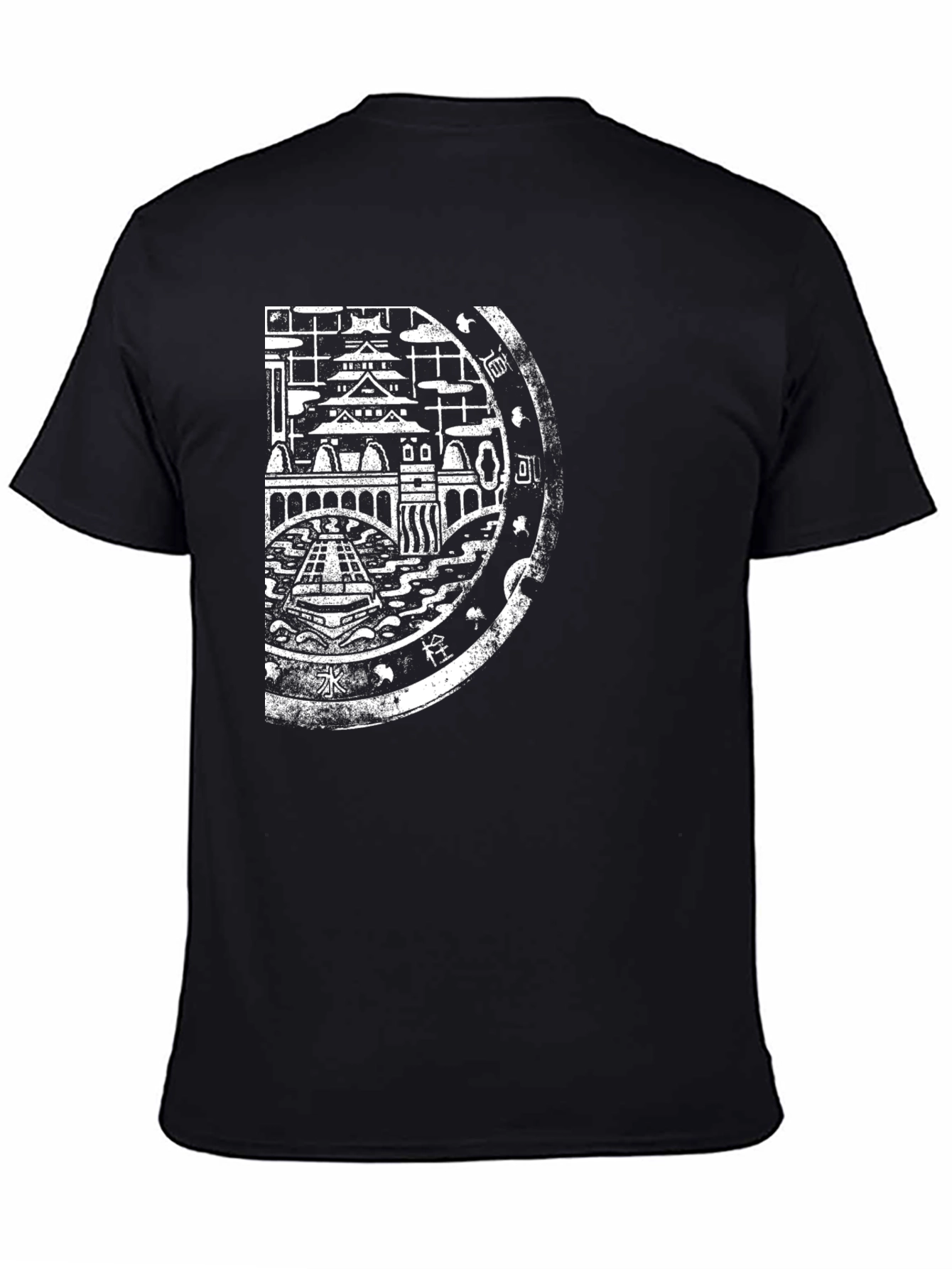 Osaka Japan Graphic Tee - Black Cotton T-Shirt